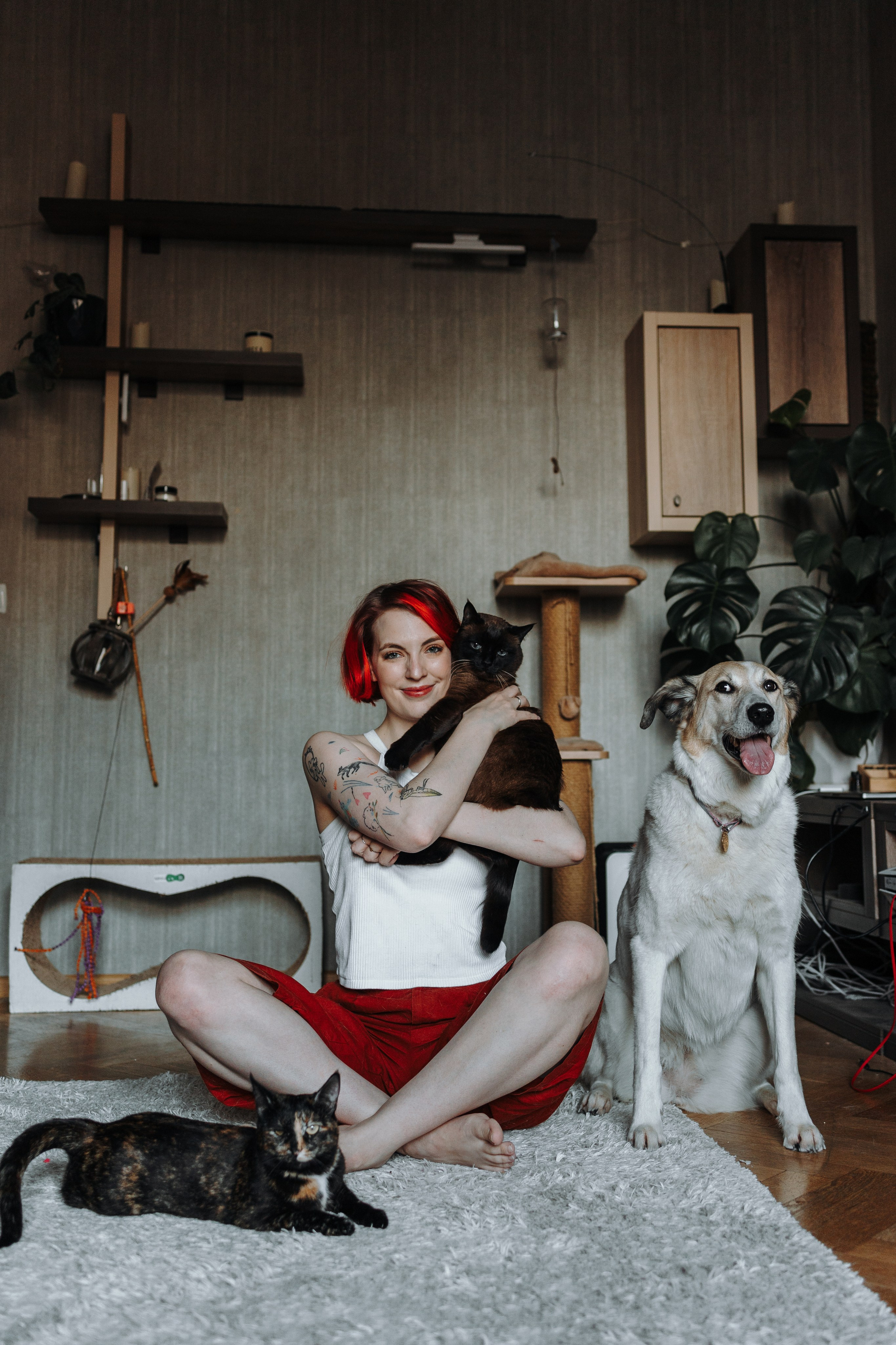 Саша и ее хвосты. Фотограф — Анималист | Санкт-Петербург