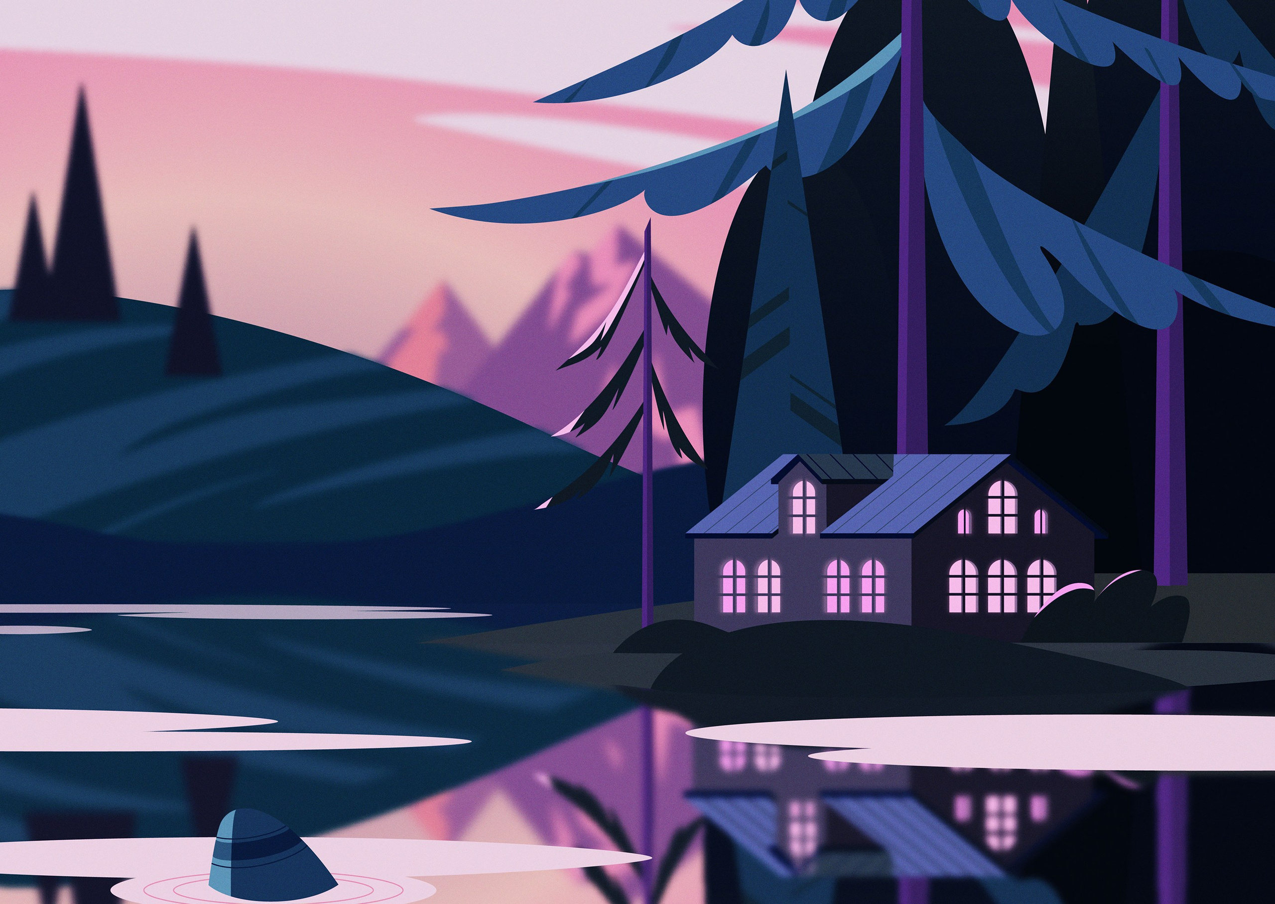 Фоны и предметы. Олеся Бакулина, графический дизайнер, иллюстратор