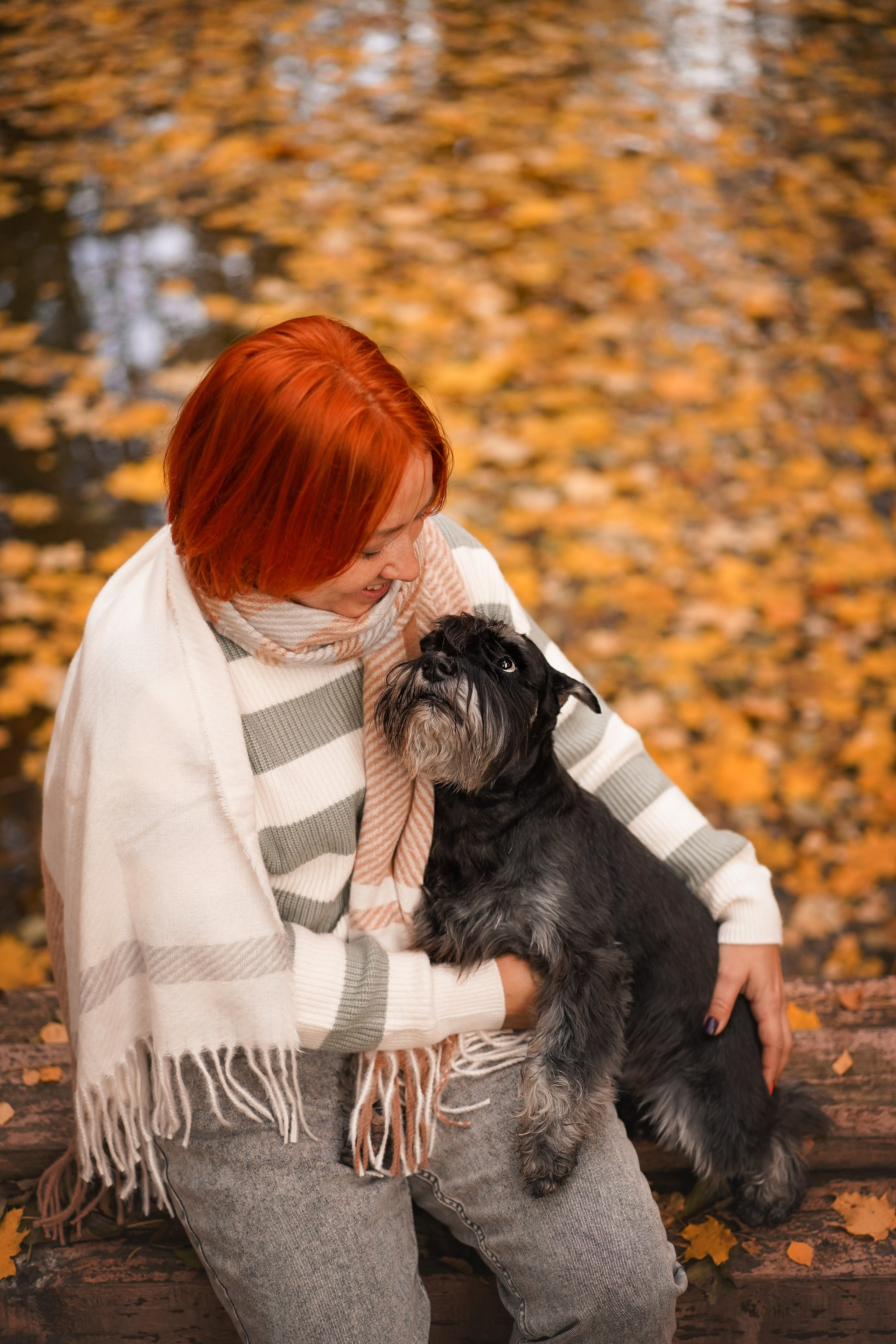 Оля Миша и шнауцеры. Фотограф-анималист в Санкт-Петербурге Яна Мартынова