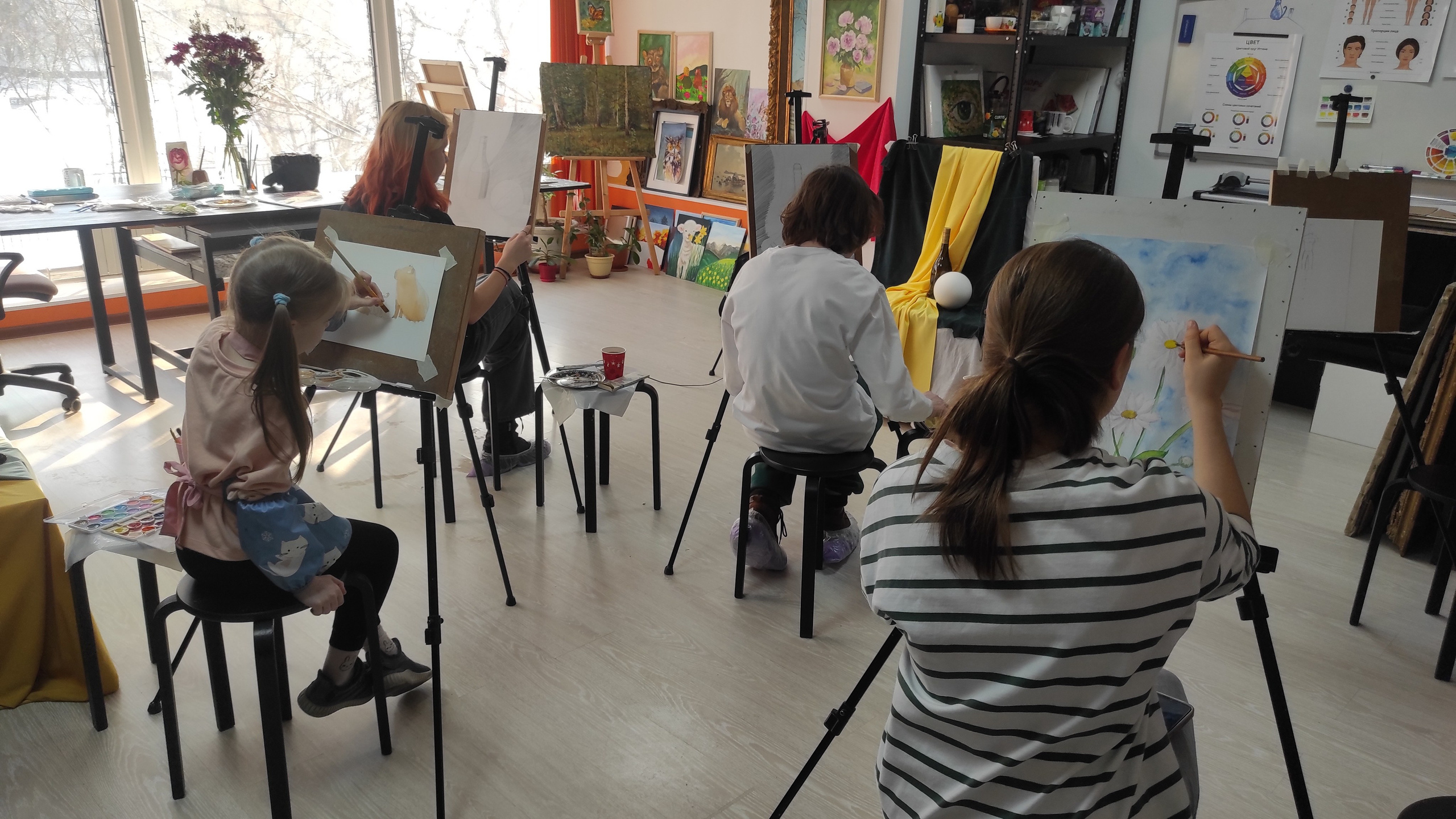 Подростки и дети постарше. Арт-вечеринки и мастер-классы в Москве для взрослых и детей