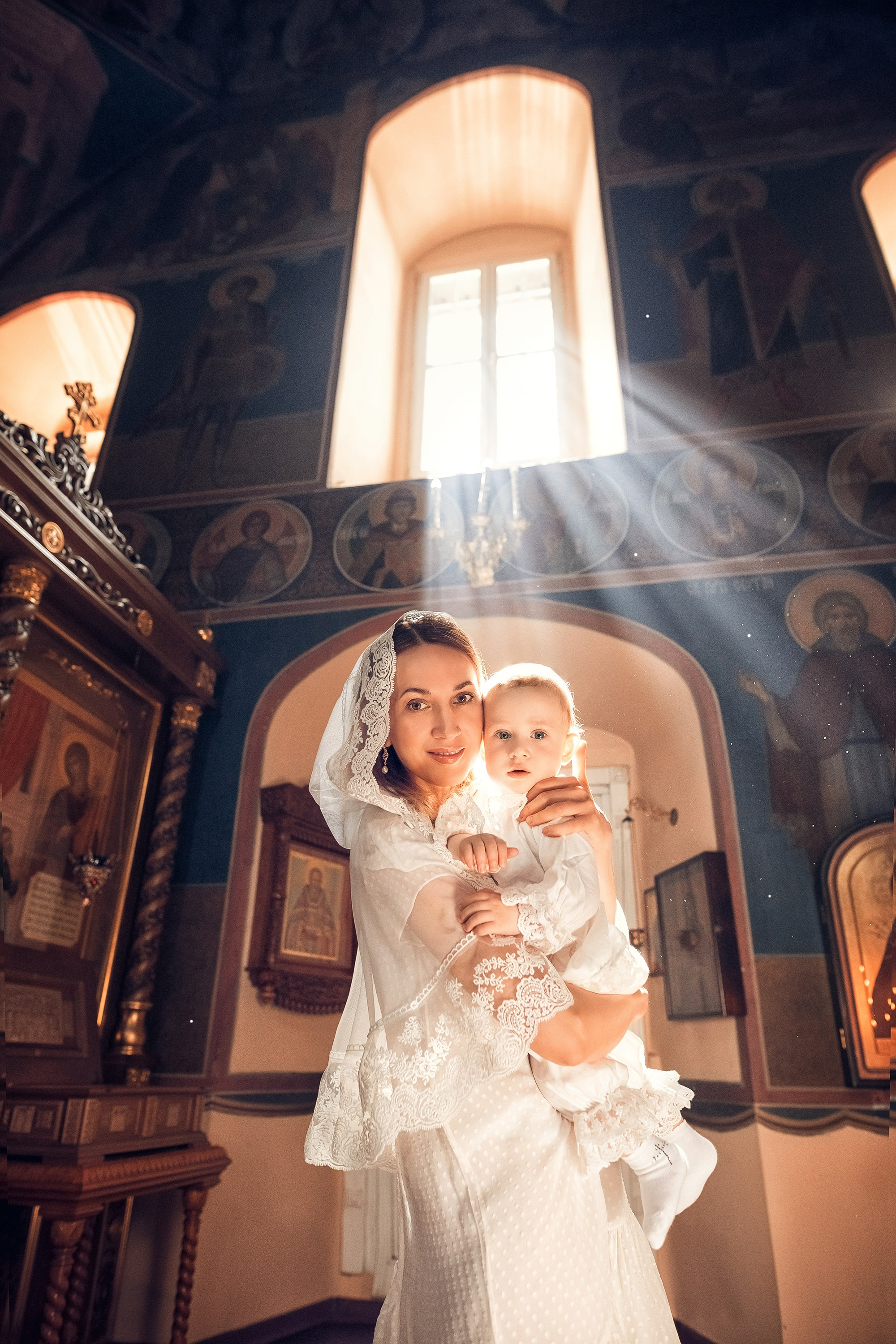 Таинство Крещения (постановочная съемка). Moscow_CPC