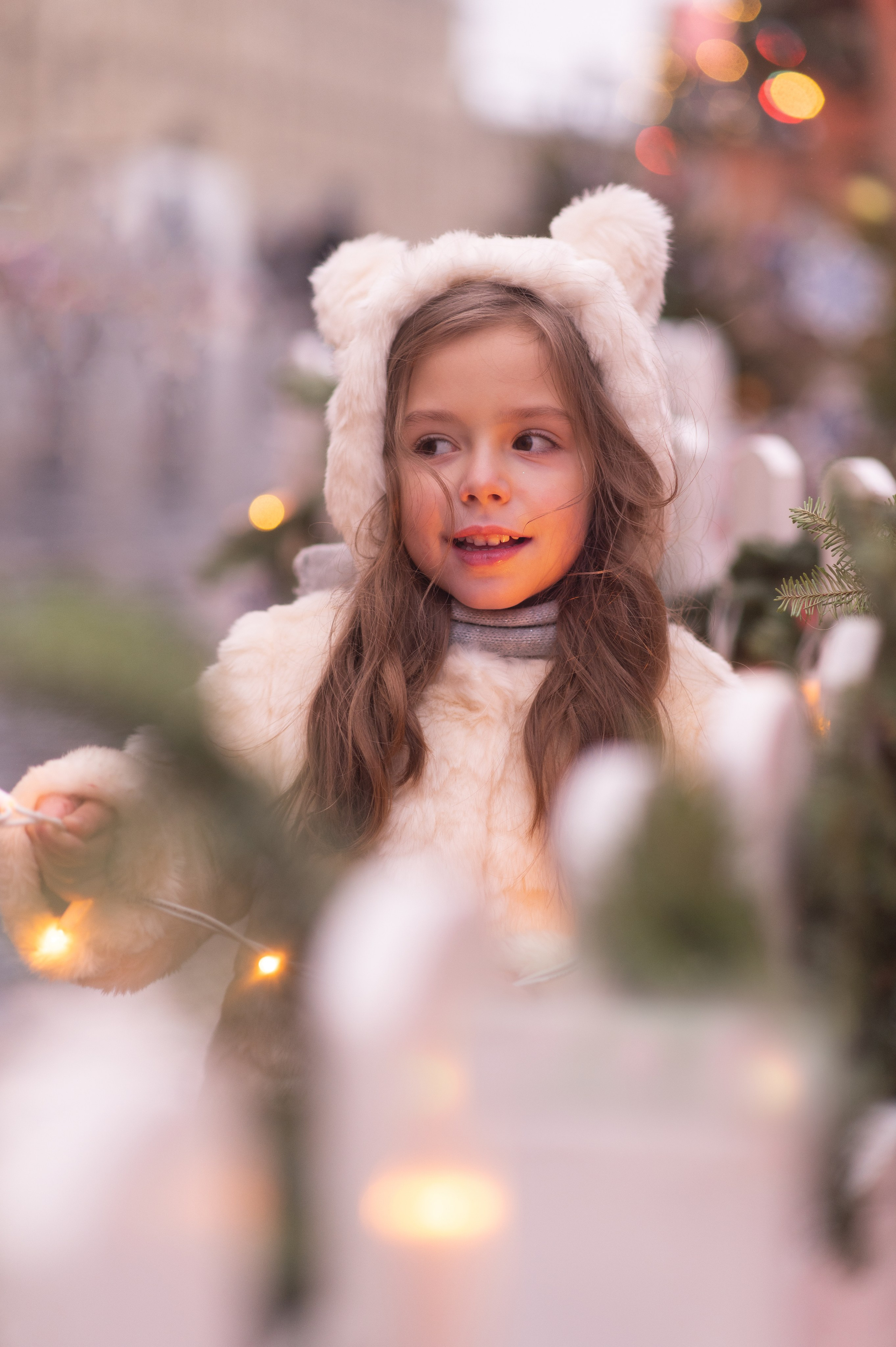 Новогодние/зимние семейные съёмки в городе и на природе. Семейный и детский фотограф в Москве Анна Оськина