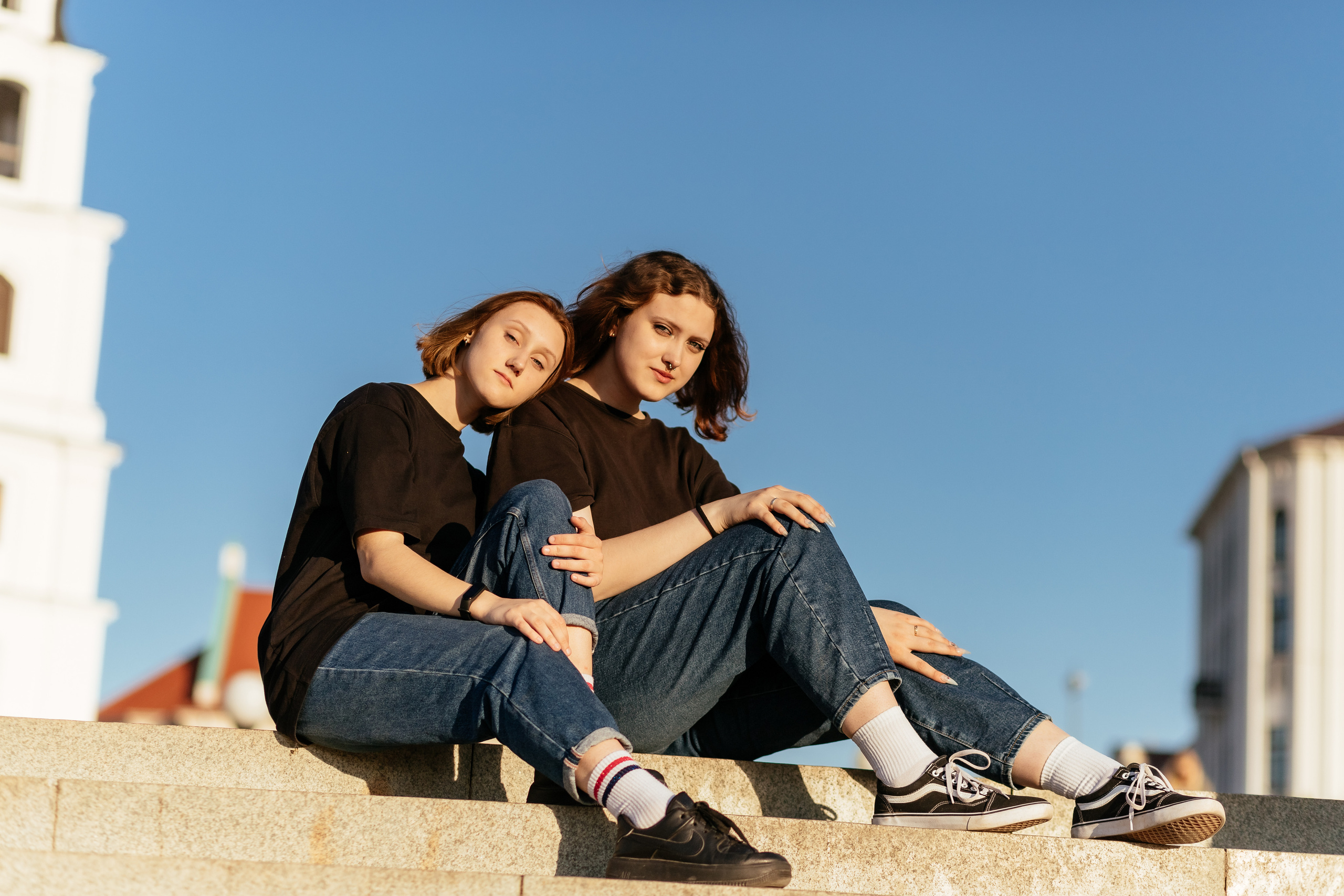 Саша и Лера. Прогулка по вечернему Минску. Семейный фотограф в Минске Приболовец Светлана