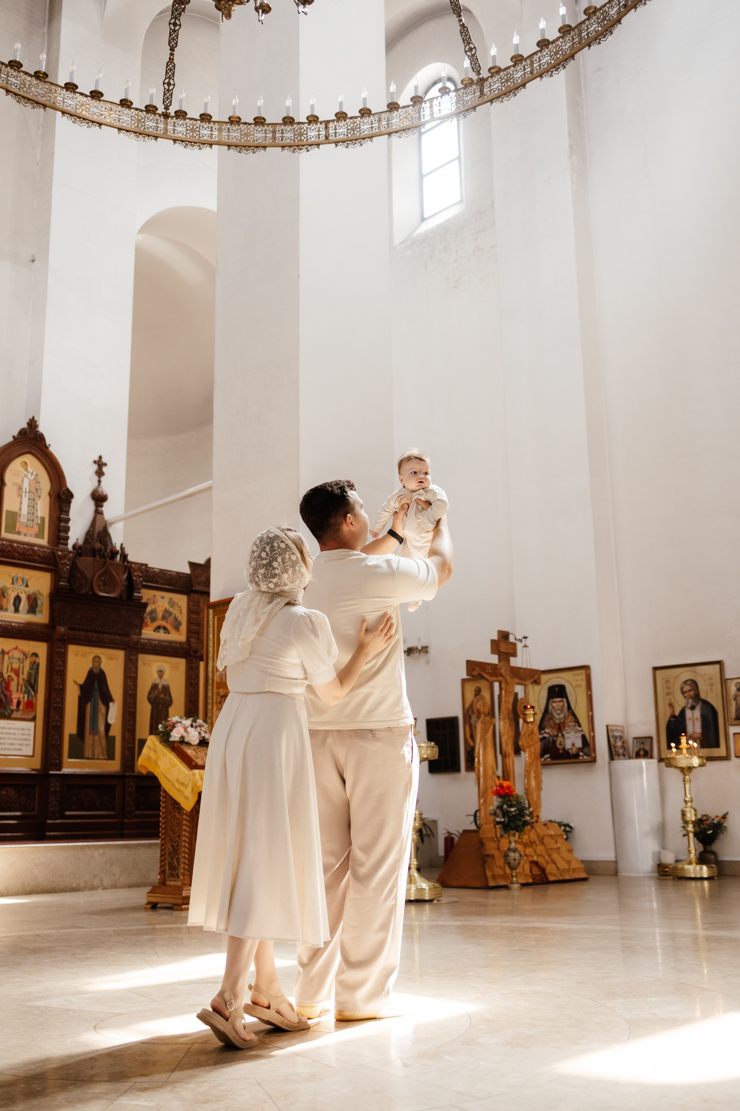 Таинство Крещения Саши. Фотограф новорождённых Newborn Москва