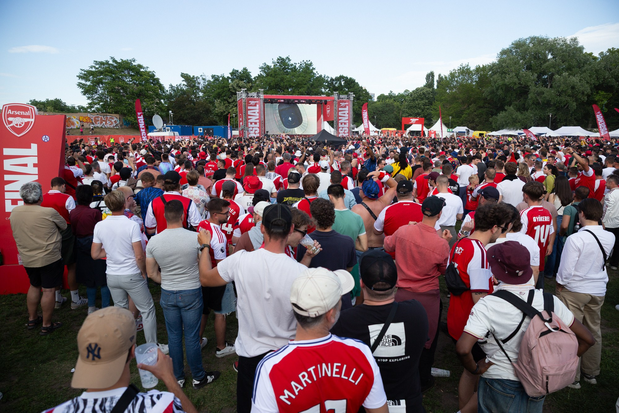 UEFA Champions League Final. Arsenal vs PSG. Budapest 2026. Arsenal Fan Zone. Photographer in Budapest  — Yura Knyazev