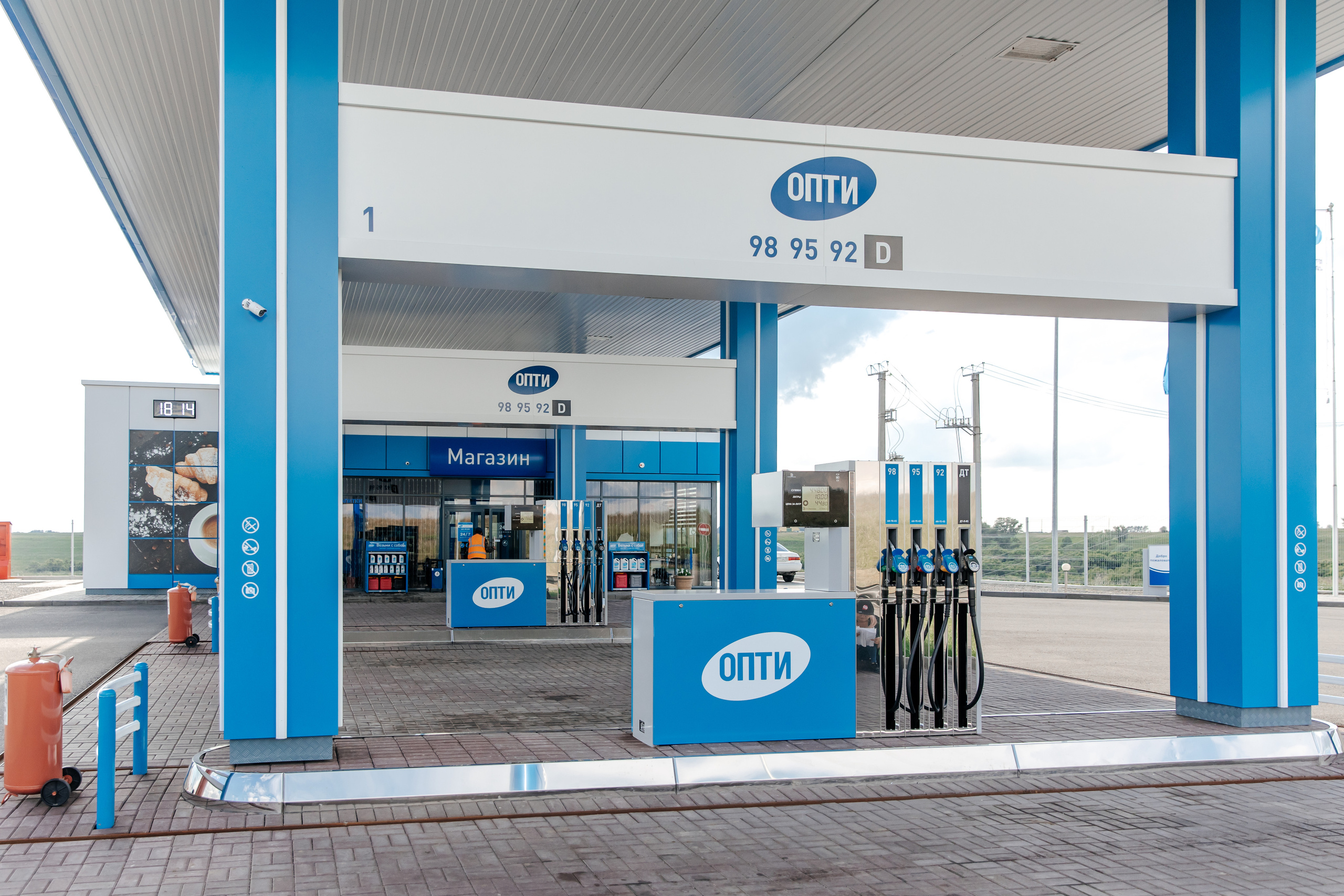 АЗС ОПТИ. Контент для соцсетей и рекламы. Лихошерстов Андрей — фотограф для бизнеса из Сибири