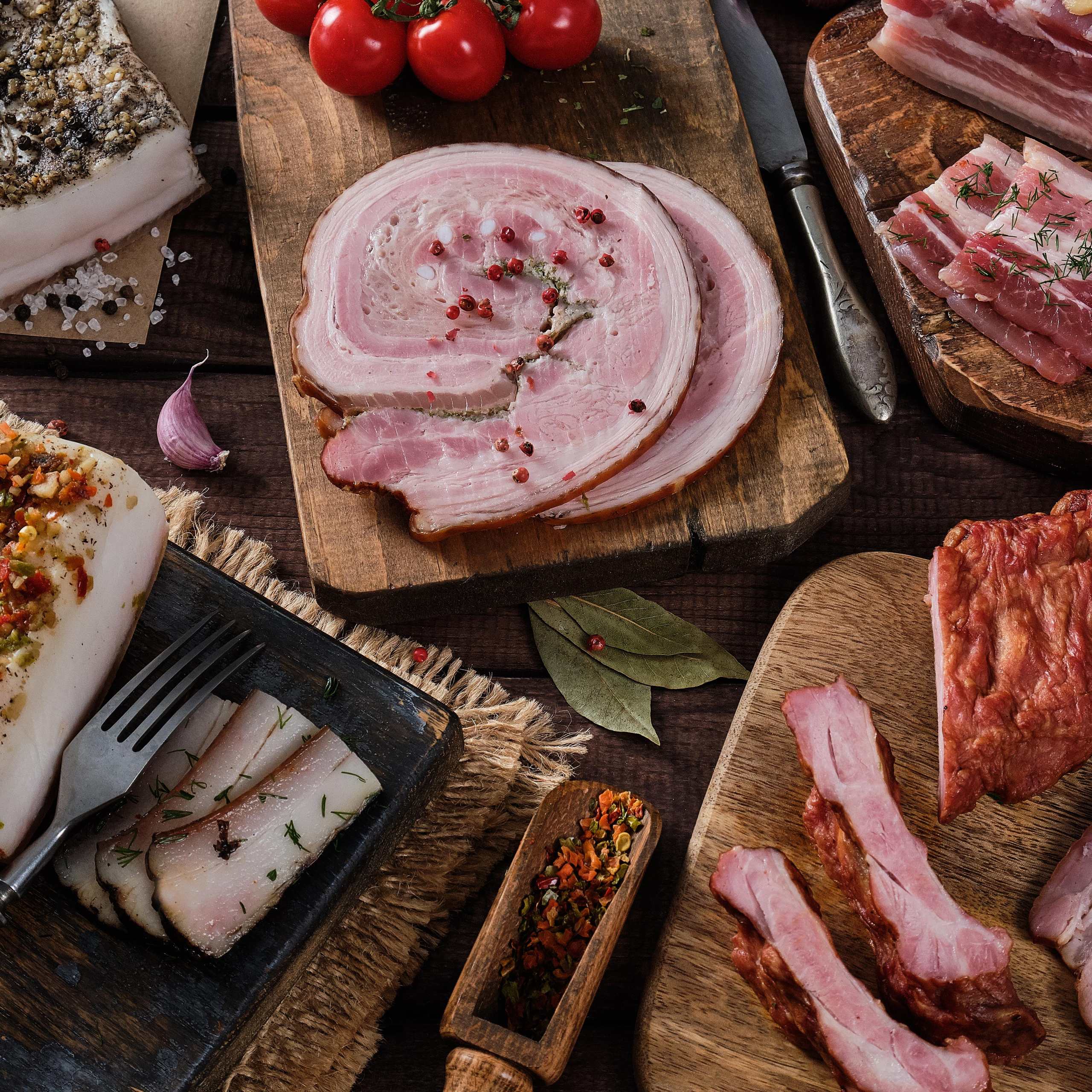 Алтайский фермер. Фуд-съемка мясных деликатесов.