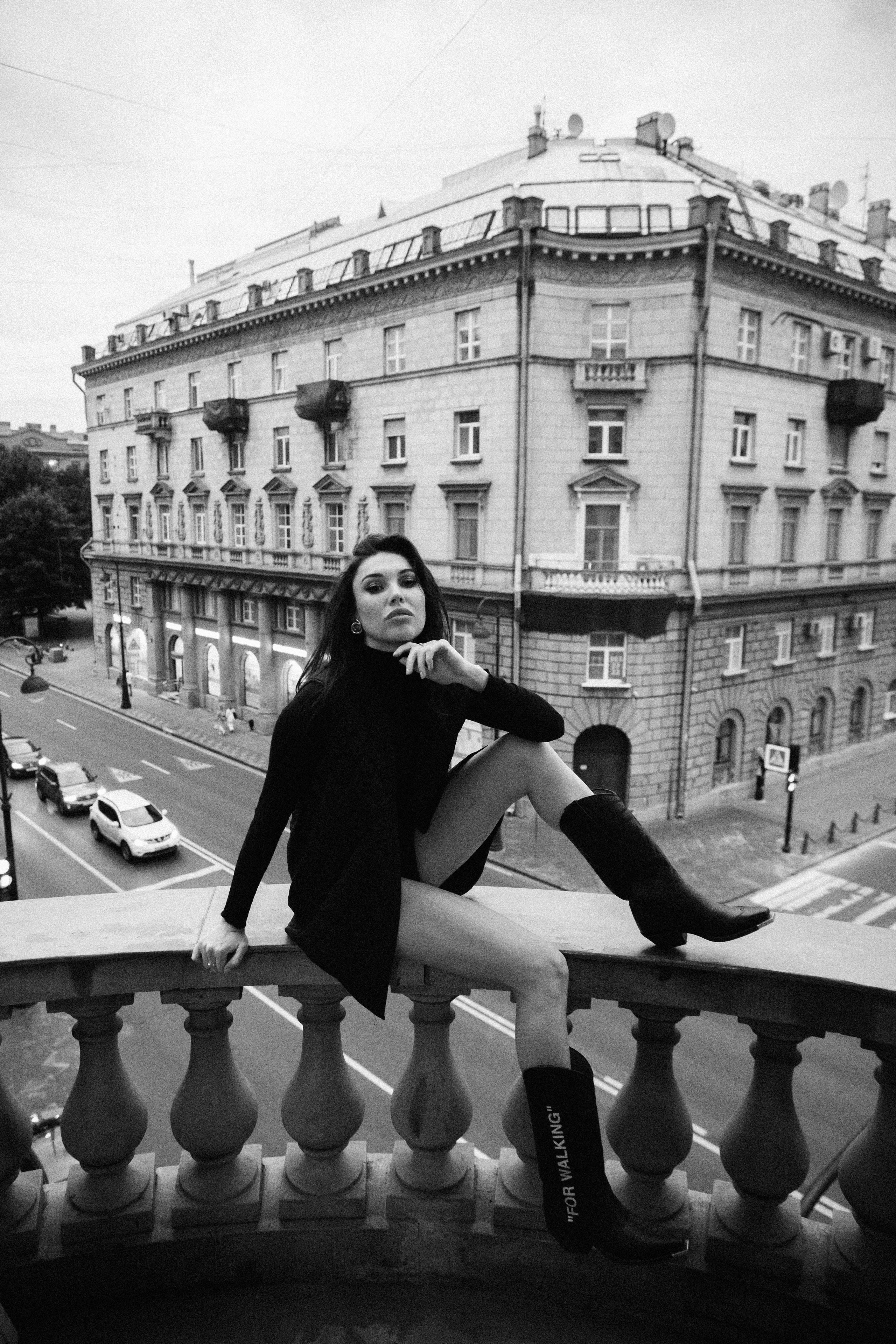 Вероника (съемка на балконе). Фотограф в Москве и Санкт-Петербурге Дарина