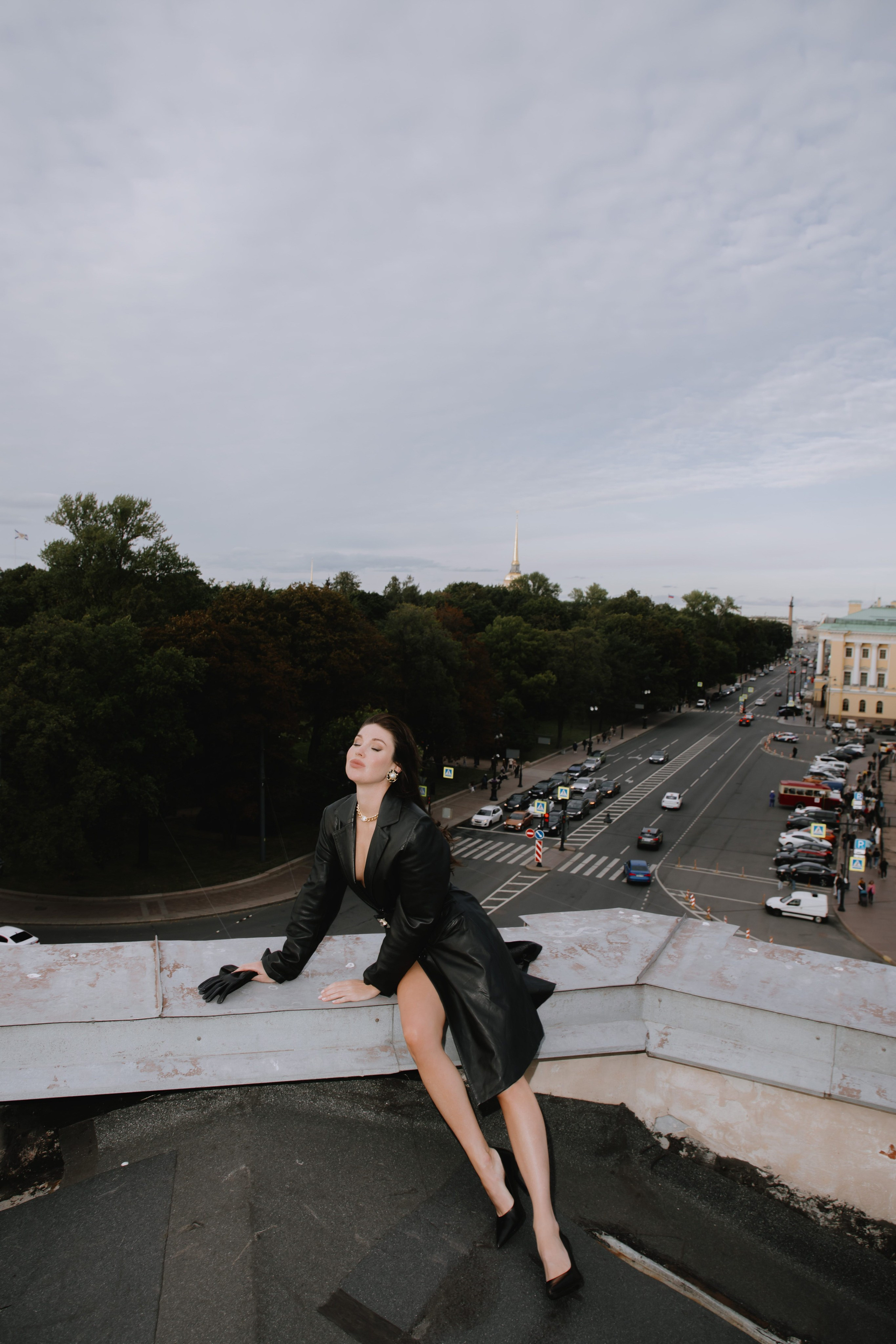 Вероника (съемка на крыше). Фотограф в Москве и Санкт-Петербурге Дарина