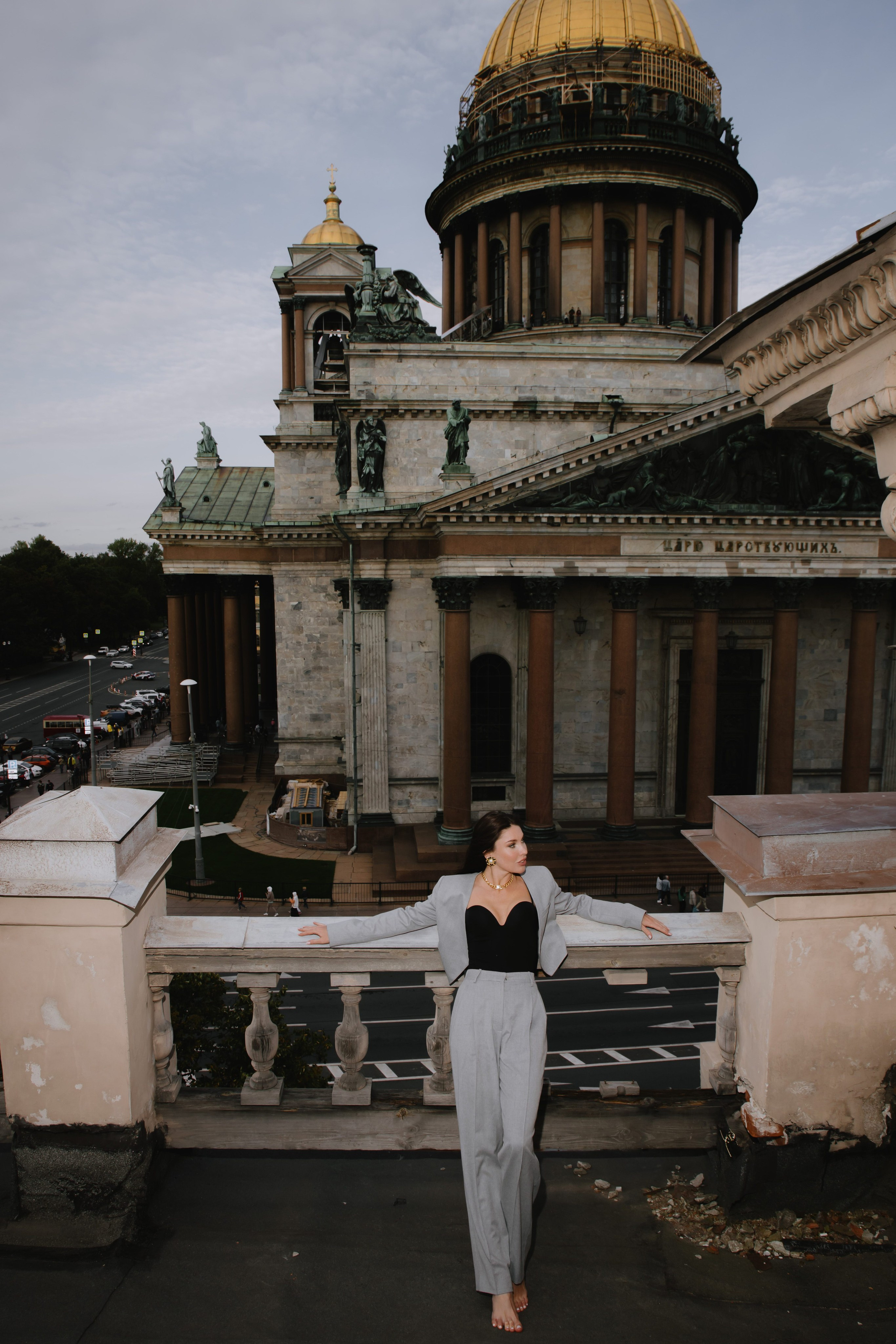 Вероника (съемка на крыше). Фотограф в Москве и Санкт-Петербурге Дарина