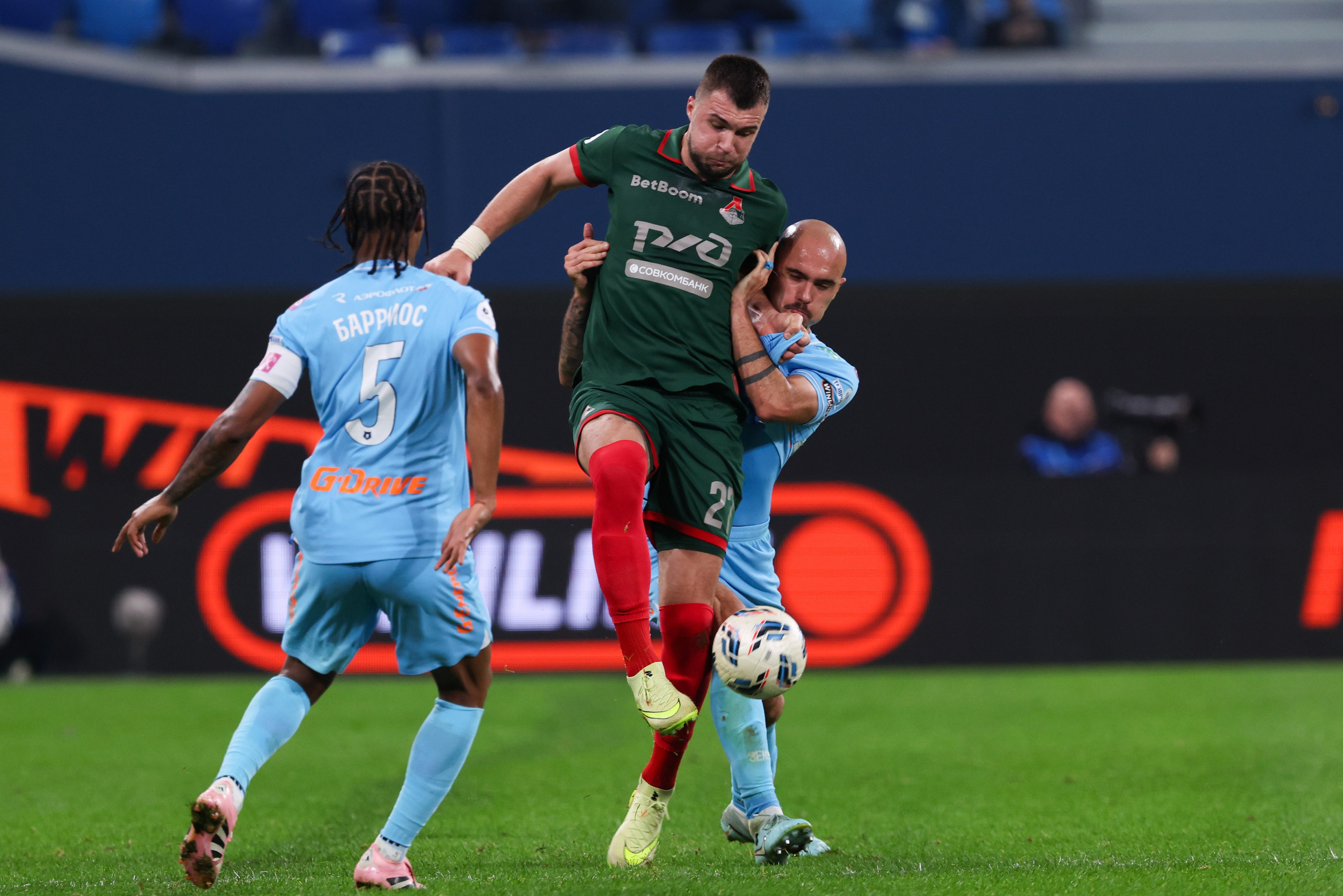 ФК «Зенит» — ФК «Локомотив» 14 тур РПЛ 01.11.2025. Спортивный и репортажный фотограф Антон Тереханов