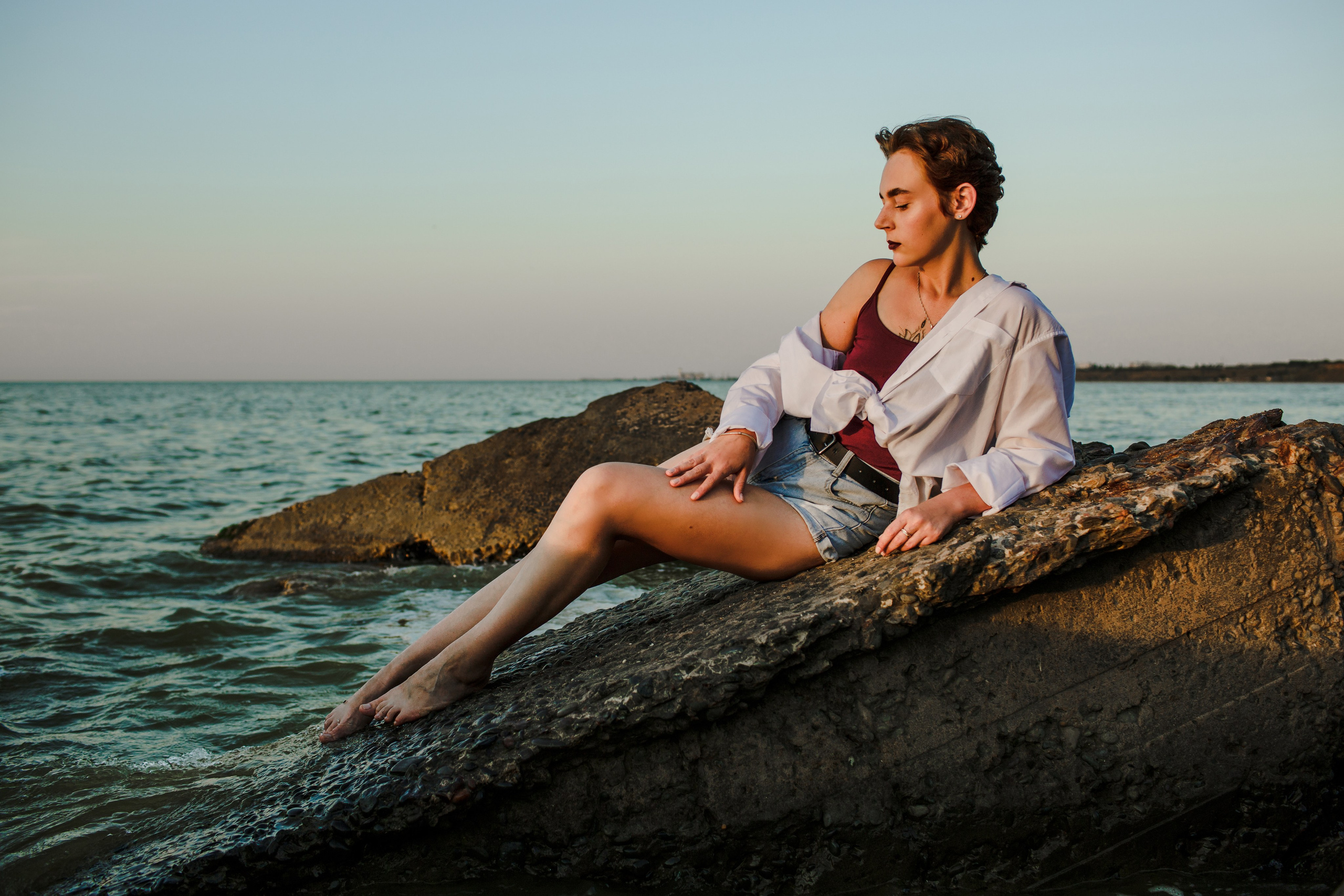 Портрет на море. Свадебный фотограф Кирилл Белый