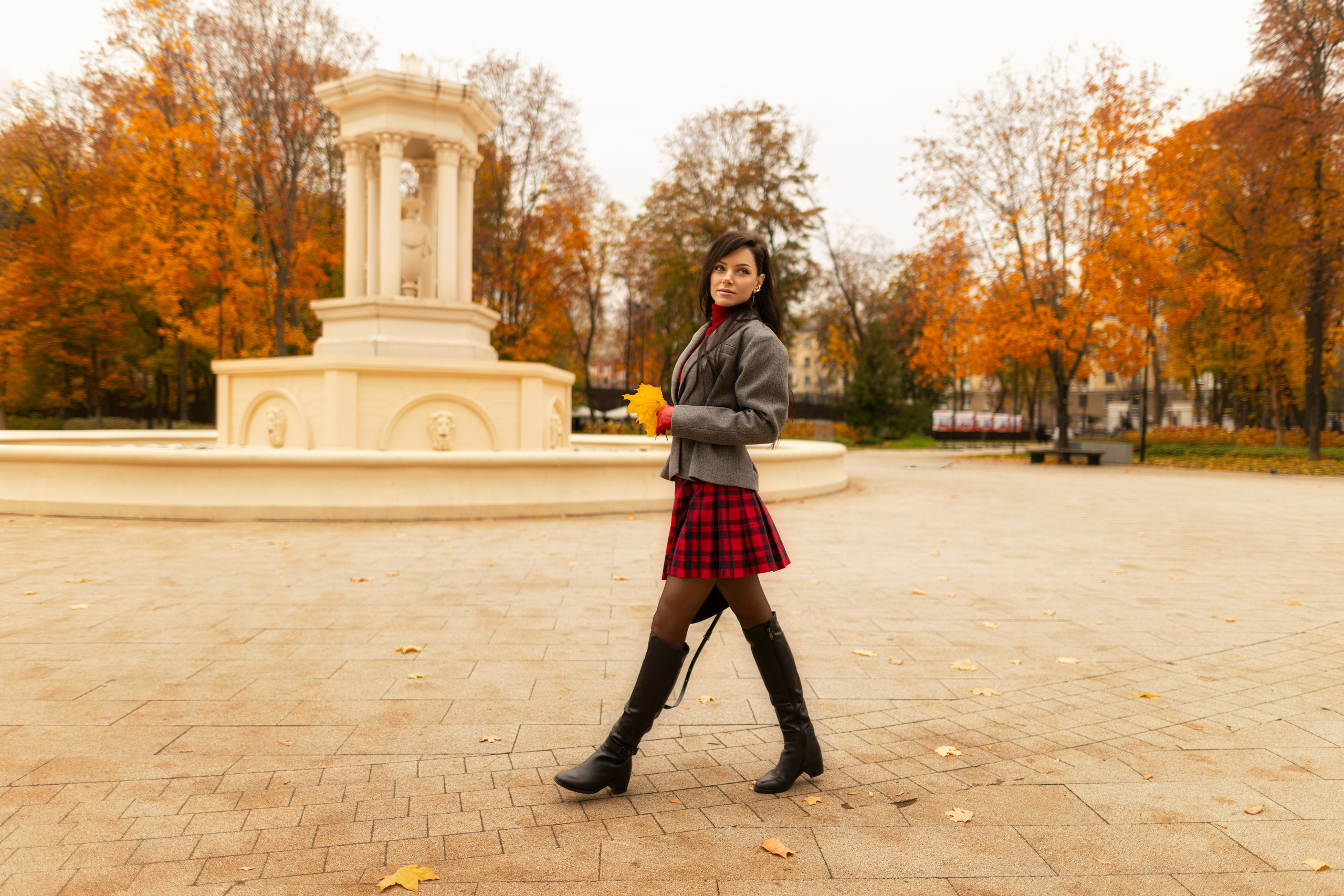 Фотосет с Екатериной в парке на осеннюю тему для «себя»