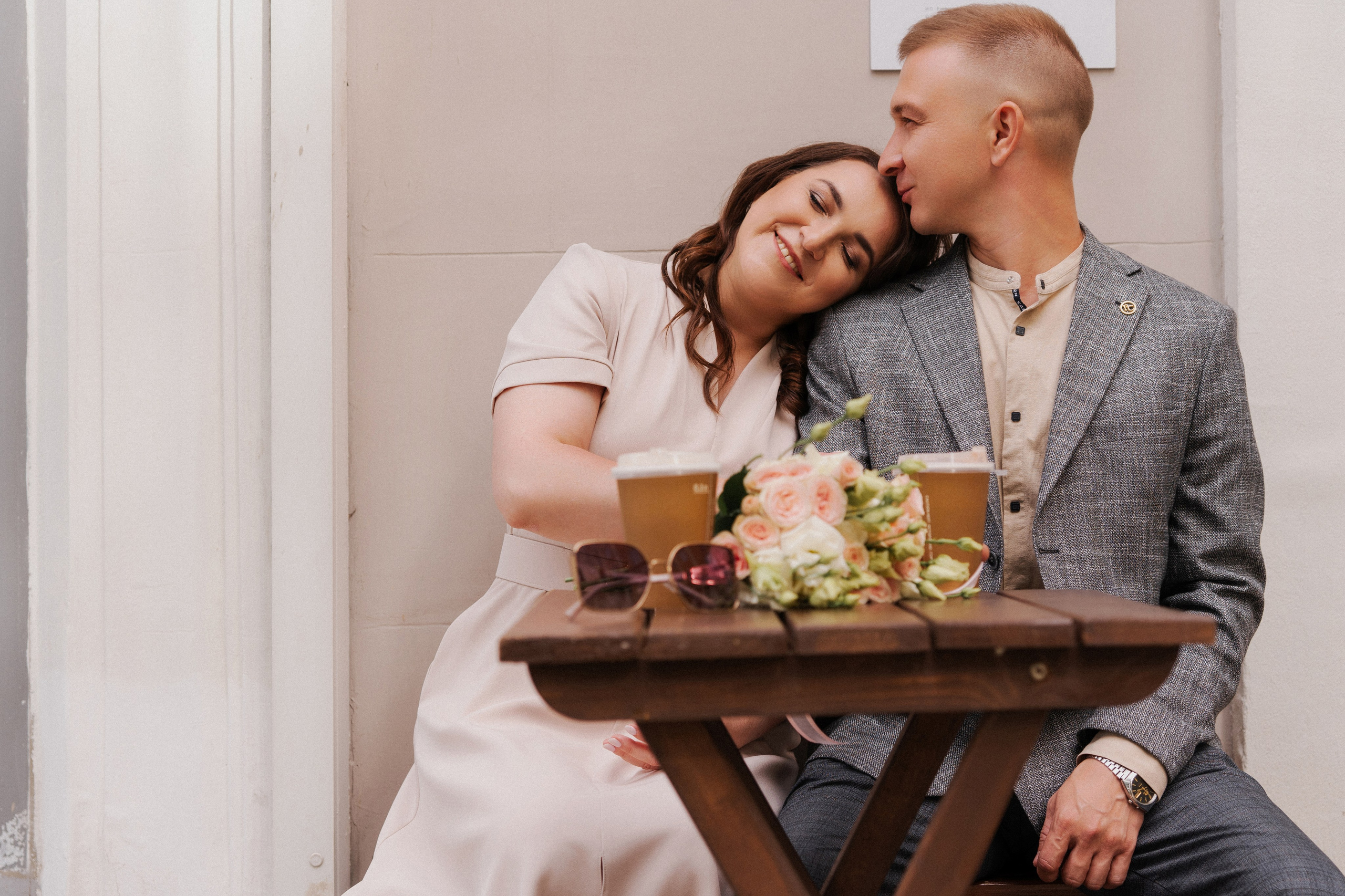 Съемка на улице после росписи