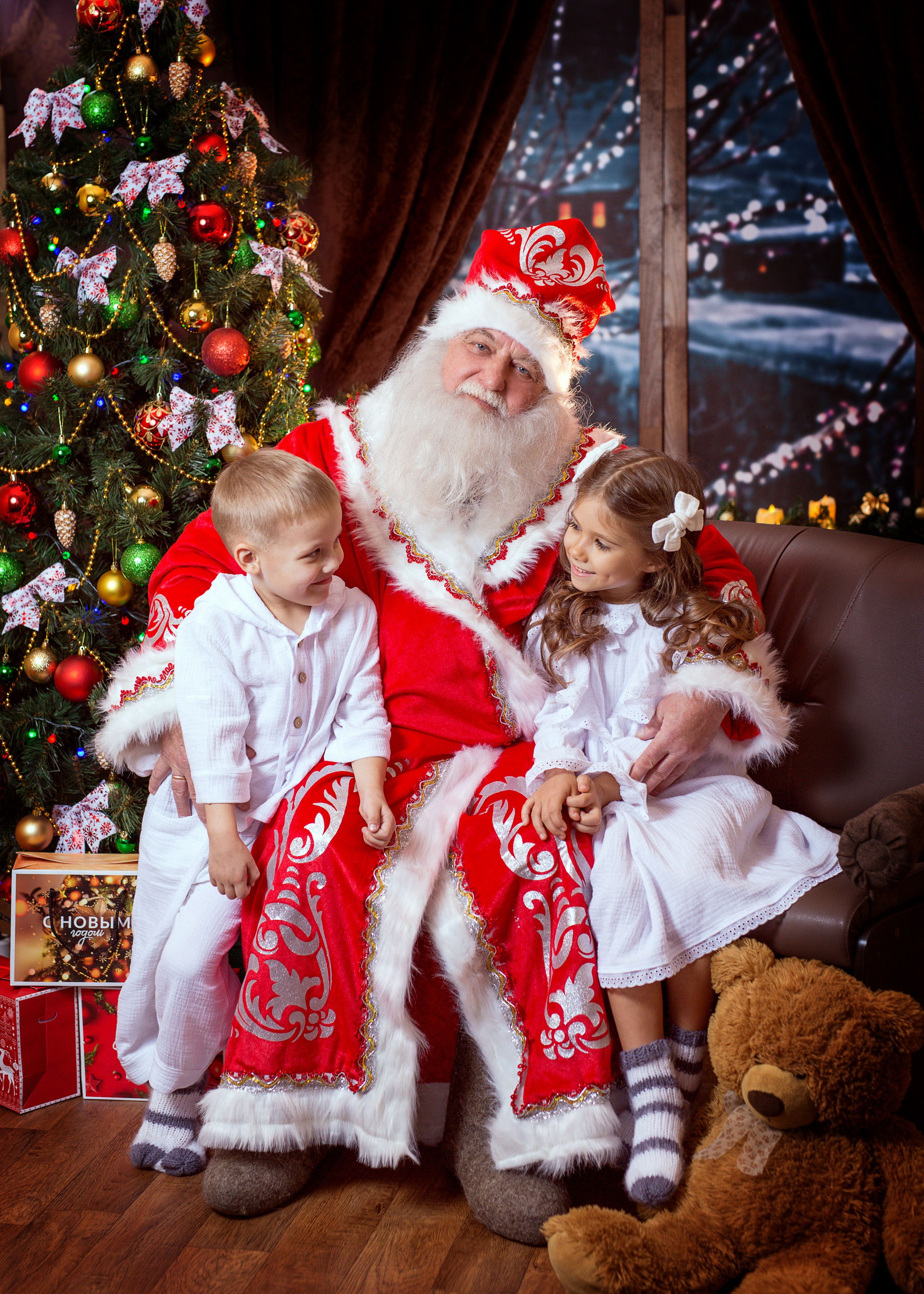 Фотосессия с Дедом Морозом 2022 год. Фотограф в детский сад Елена Колчева Новокузнецк