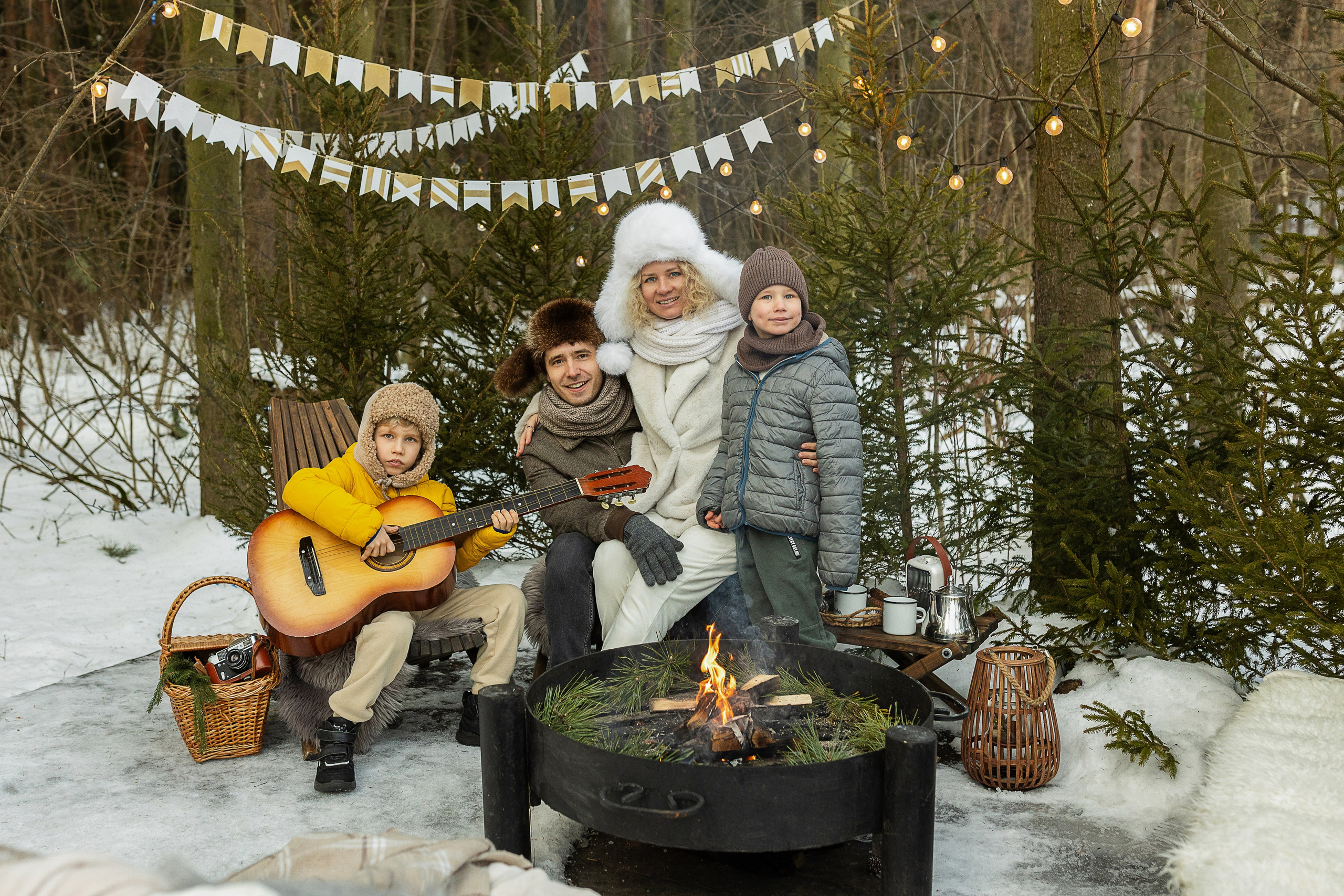 Зима в Кантри Хаус (загородная локация). Семейный и детский фотограф в Москве Олеся Маркина