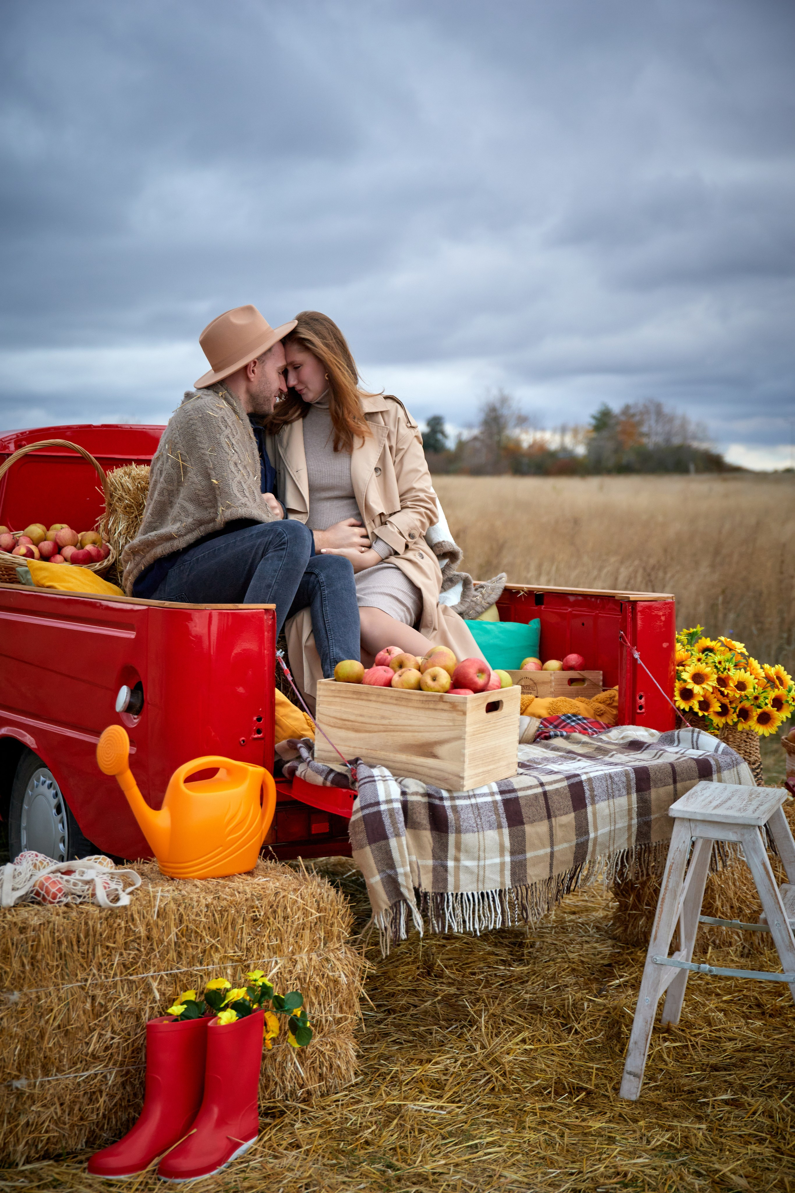 Осенняя с машиной. Фотограф в Самаре Анастасия Афанасьева