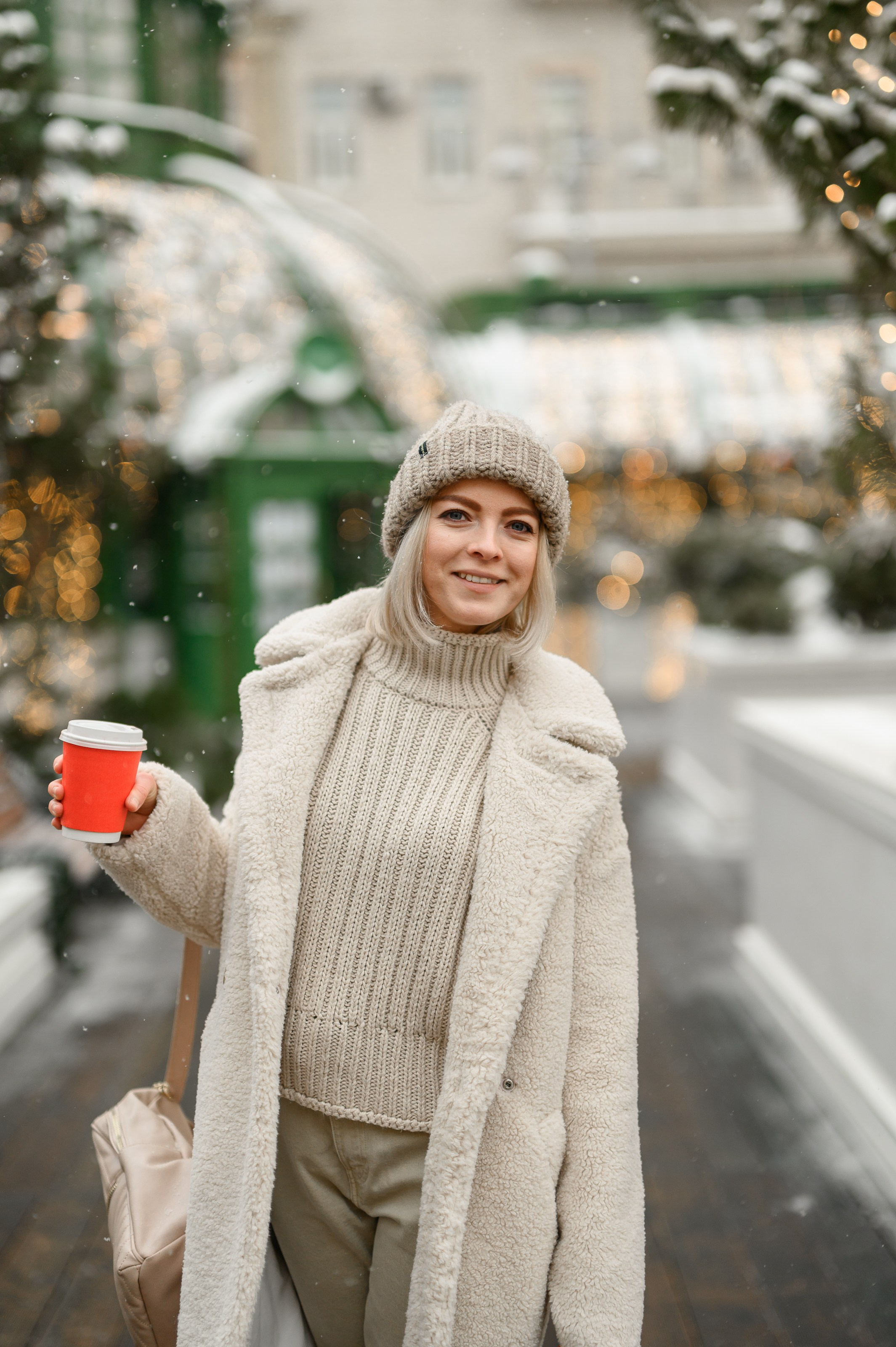 Новогодняя фотосессия на Тверской площади. Semerlina.ru