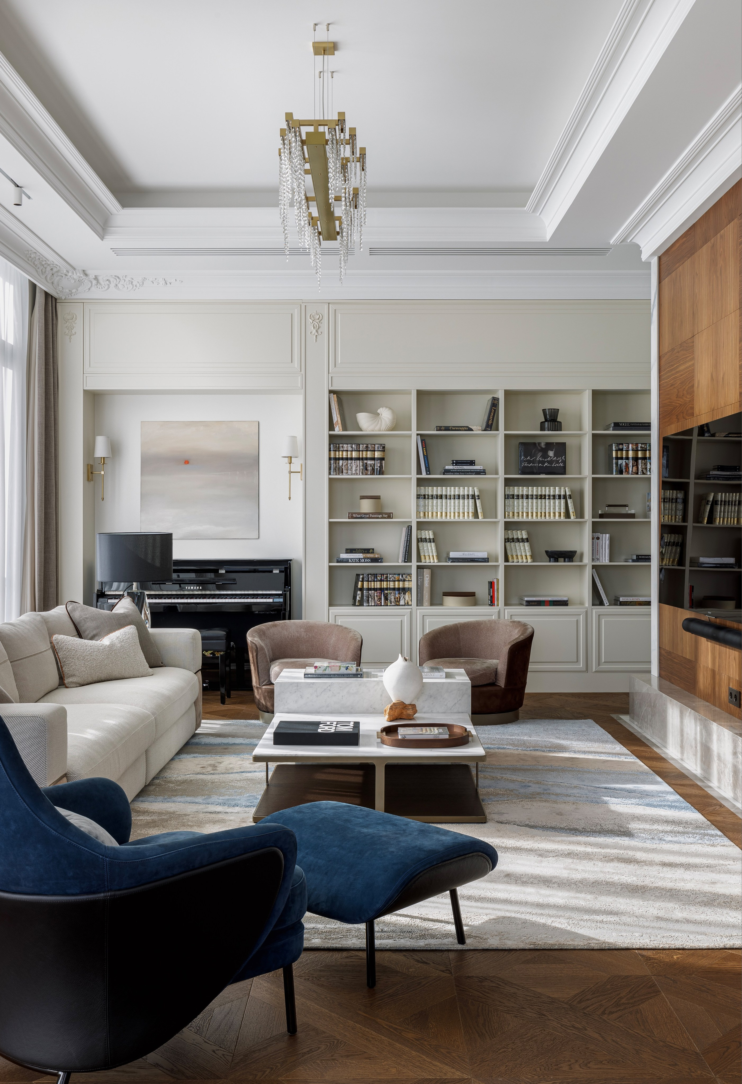 дизайн интерьера в современной классике 200м