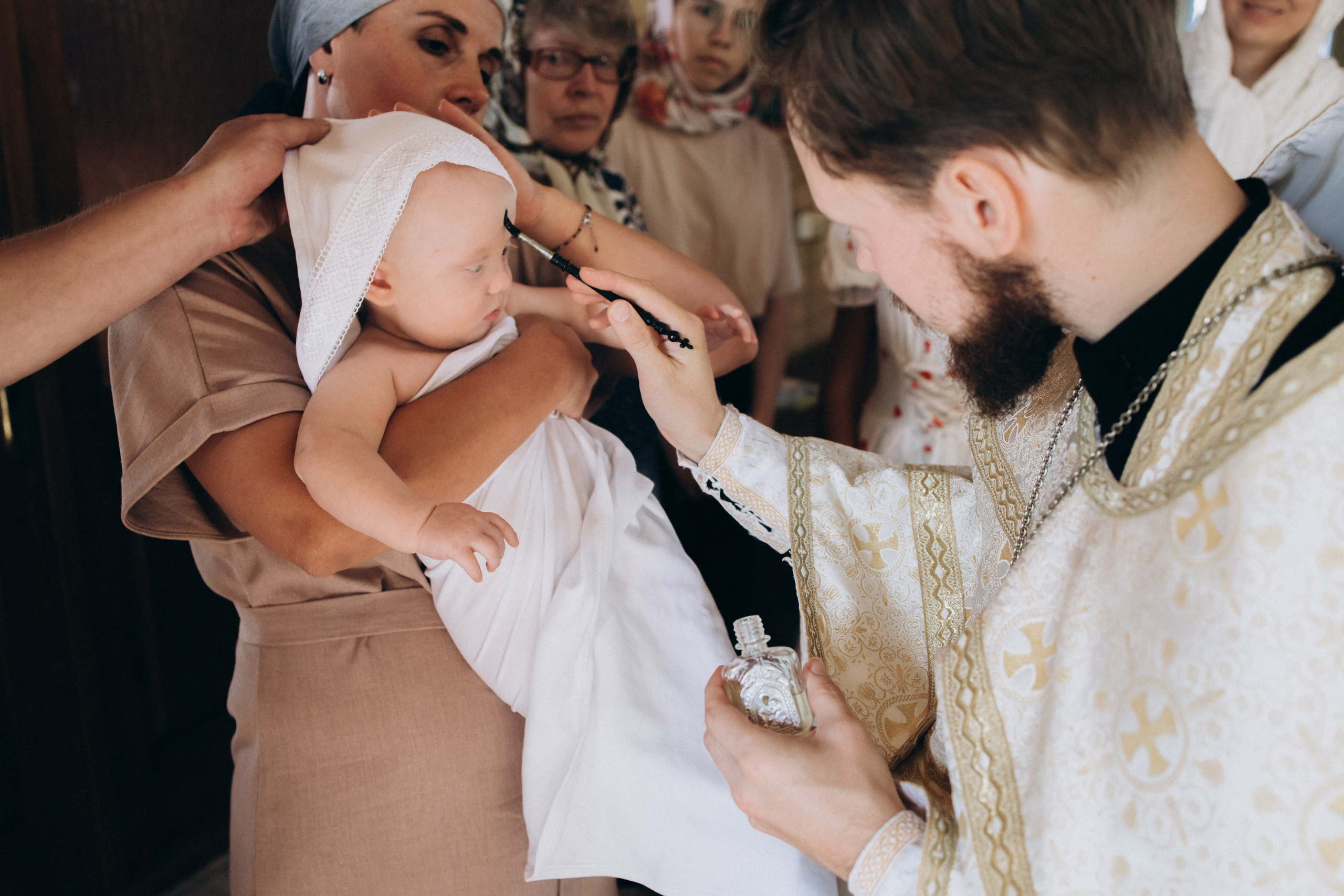 Таинство Крещения Антона в Церкви Архангела Михаила. Детский и семейный фотограф в Пушкино, Мытищи, Москва Сергеева Светлана