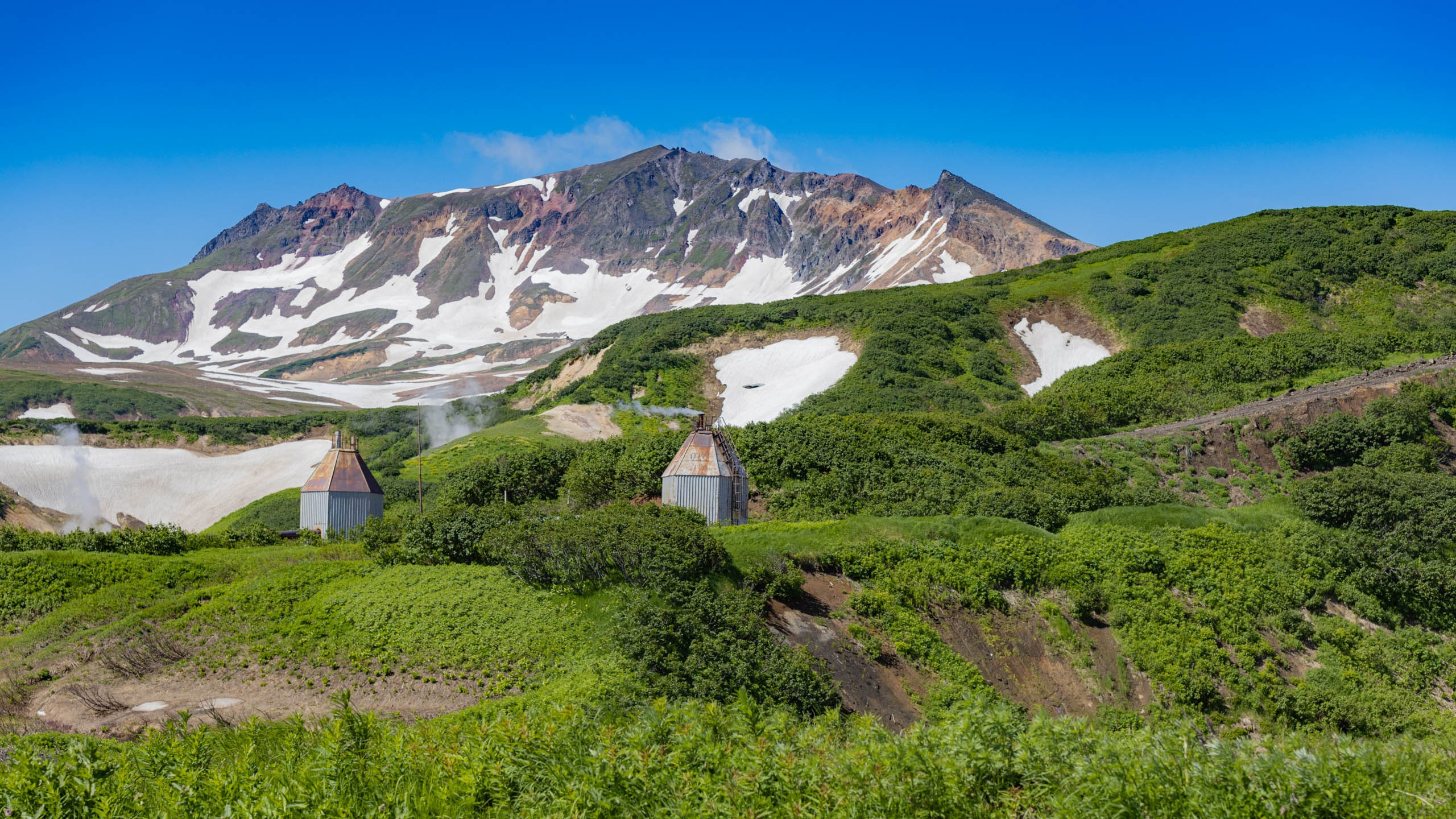 Камчатка. Вулканы. Малая долина гейзеров. Красивая фотография