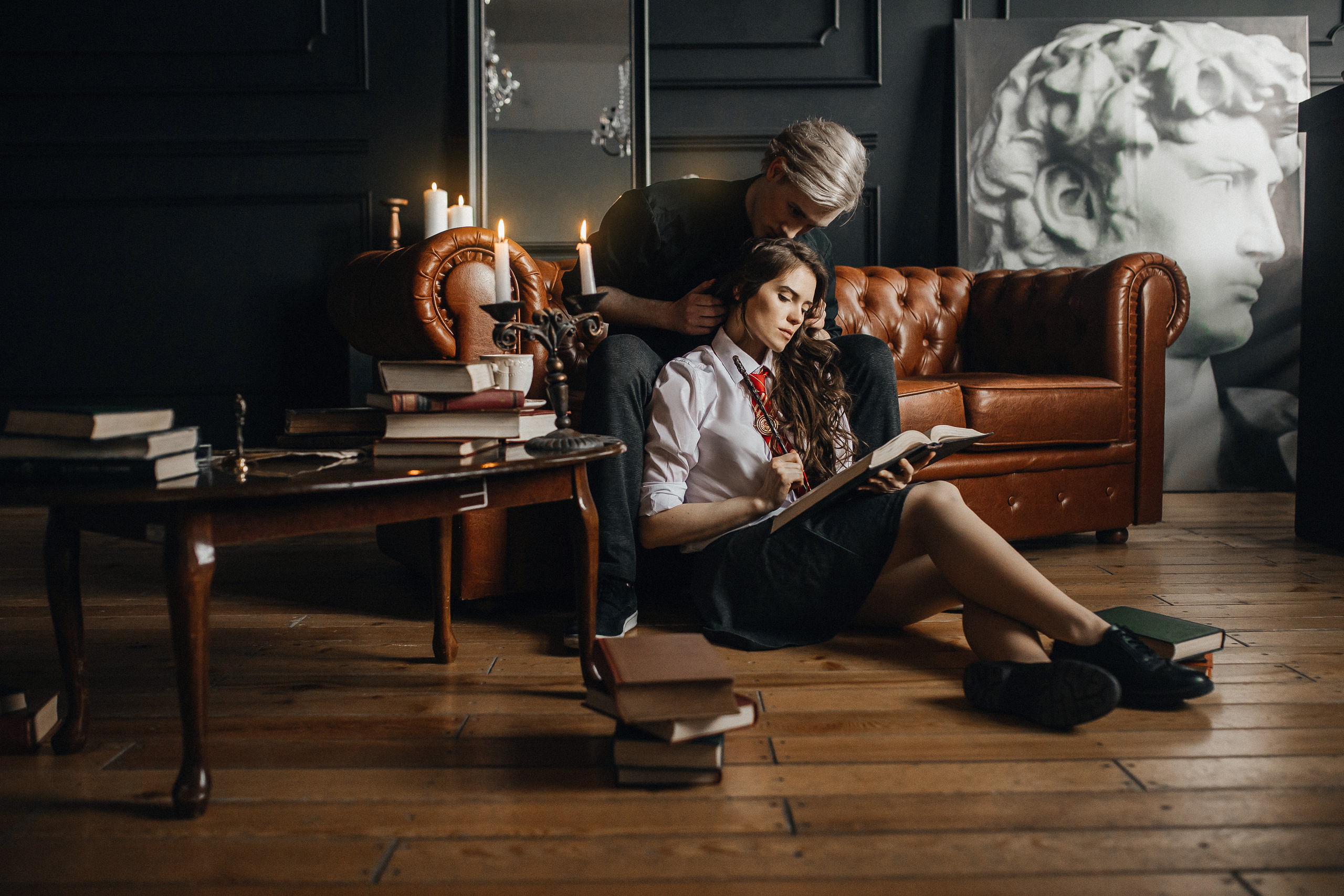 «Драмиона» гостинная факультета Слизерин. Гарри Поттер. Свадебный и портретный фотограф Алина Иванова. Екатеринбург-Москва