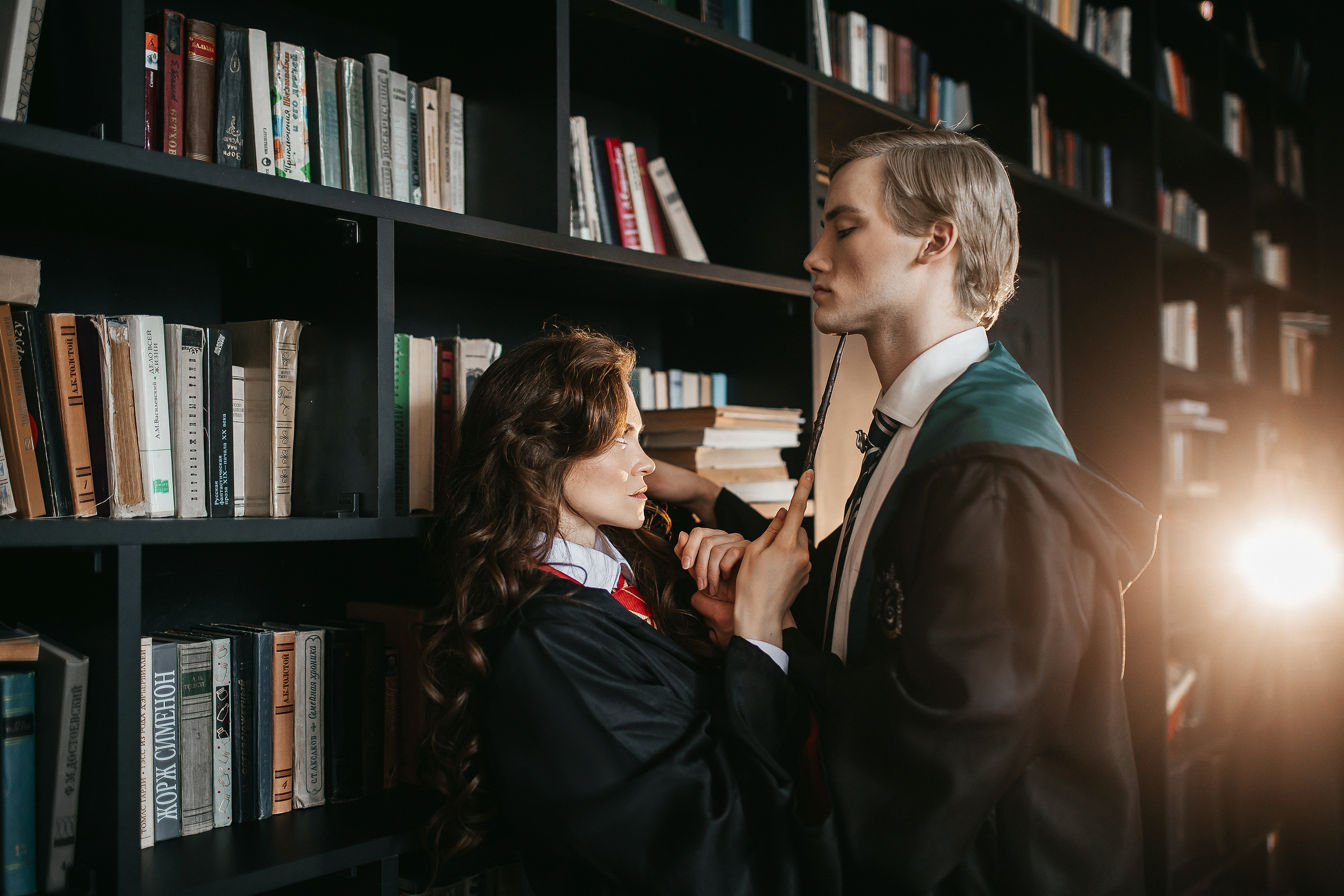 «Драмиона» гостинная факультета Слизерин. Гарри Поттер. Свадебный и портретный фотограф Алина Иванова. Екатеринбург-Москва