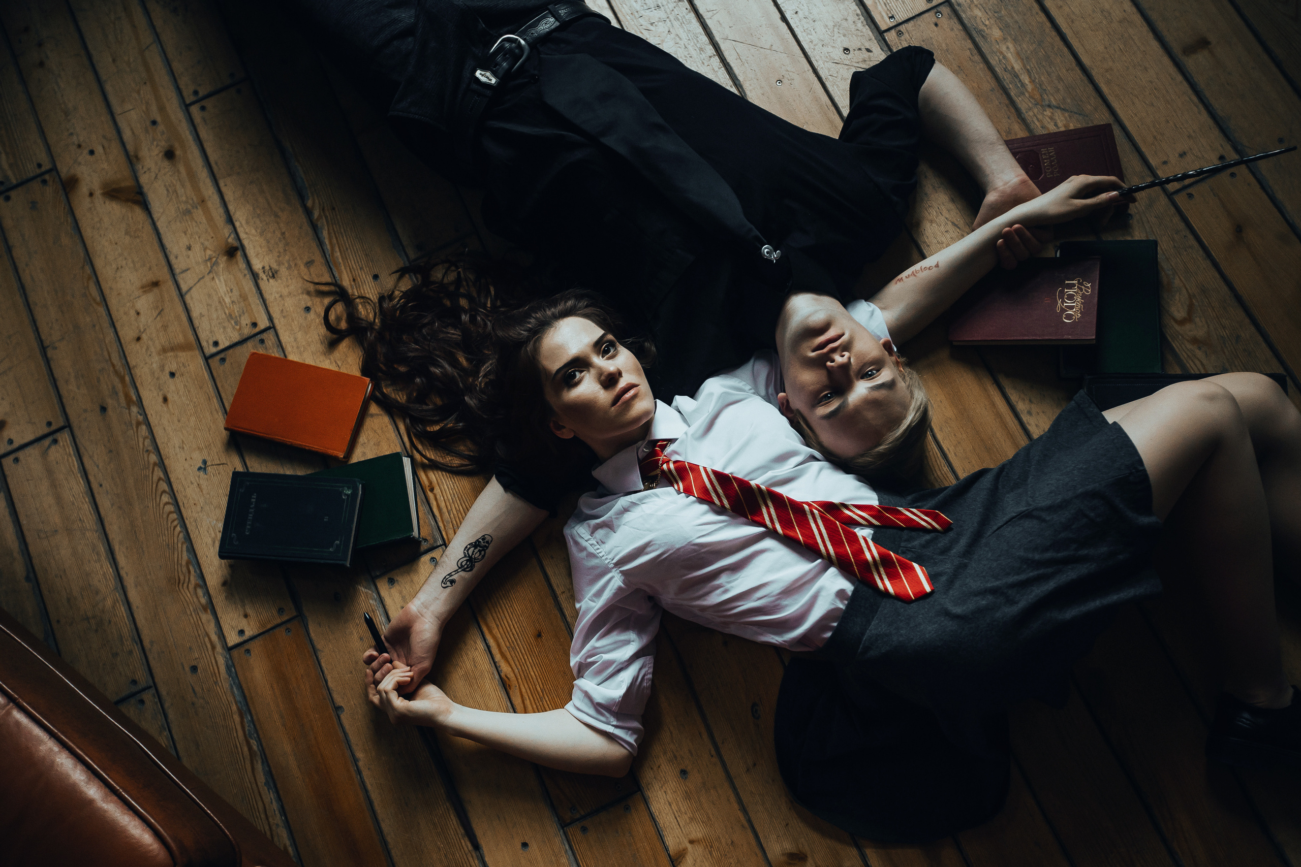 «Драмиона» гостинная факультета Слизерин. Гарри Поттер. Свадебный и портретный фотограф Алина Иванова. Екатеринбург-Москва