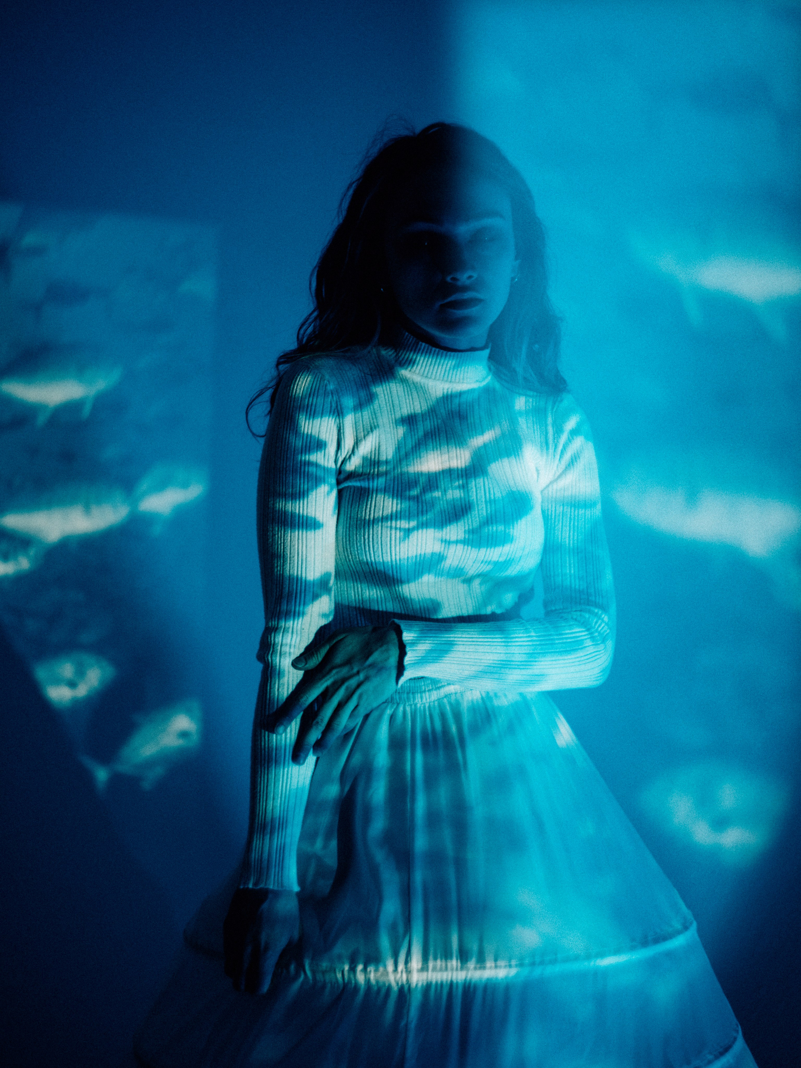 Портретная фотосессия с проектором в студии в Санкт-Петербурге. Светлана Гопанюк. Портретный фотограф. Санкт-Петербург. СПб