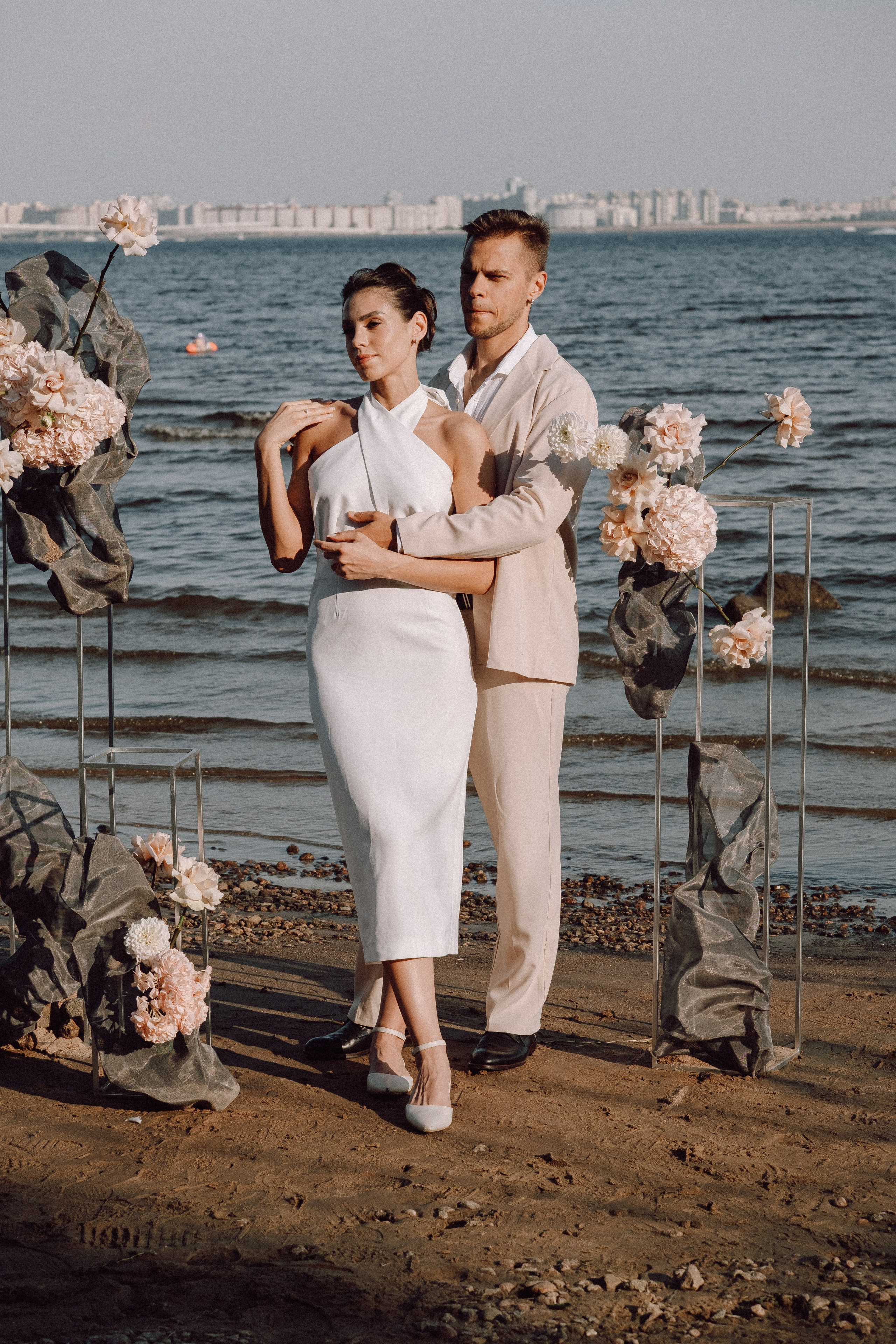 СВАДЕБНАЯ ФОТОСЕССИЯ ВЫЕЗДНОЙ ЦЕРЕМОНИИ (ФИНСКИЙ ЗАЛИВ). Профессиональный фотограф, Санкт-Петербург — Виктория Богомолова