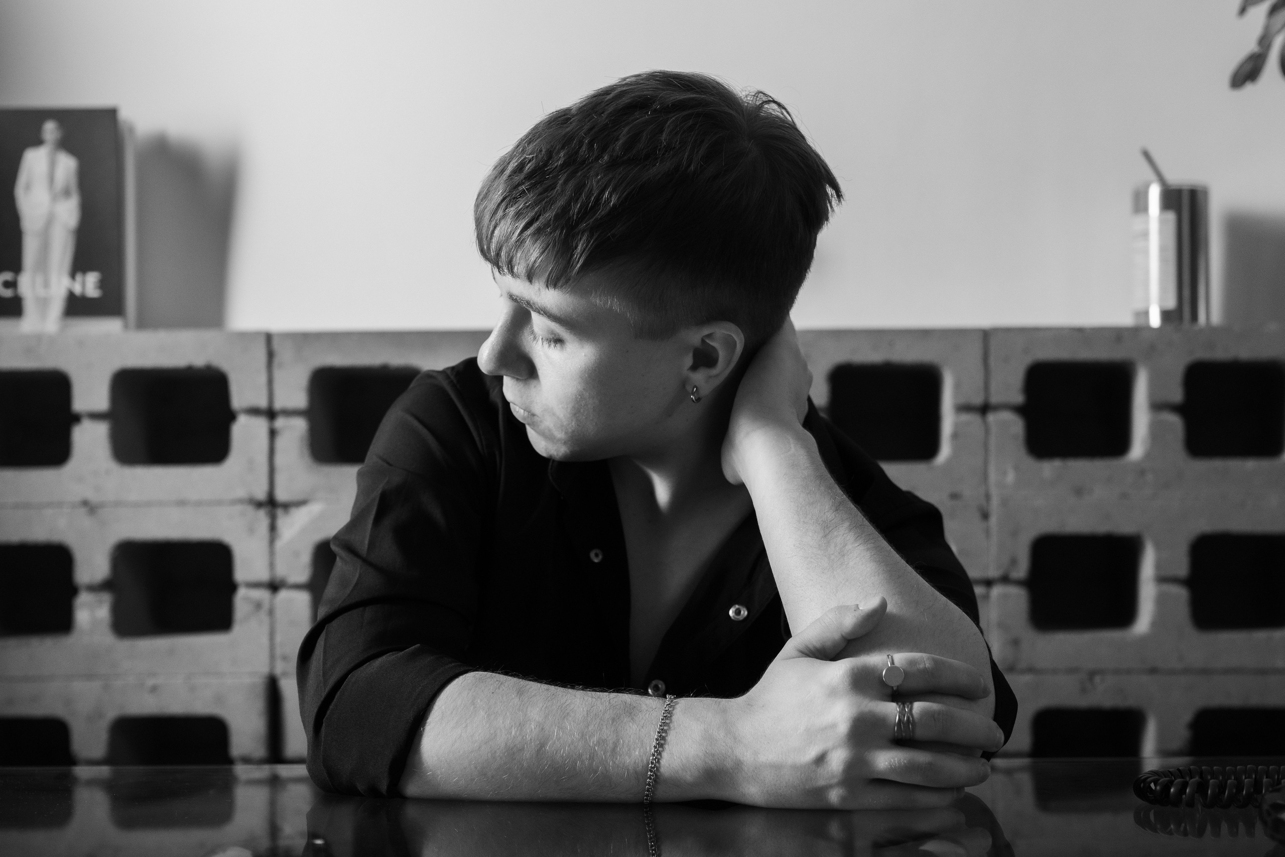 Мужской черно-белый портрет. Фотограф и видеограф в Москве Анна Матюхина