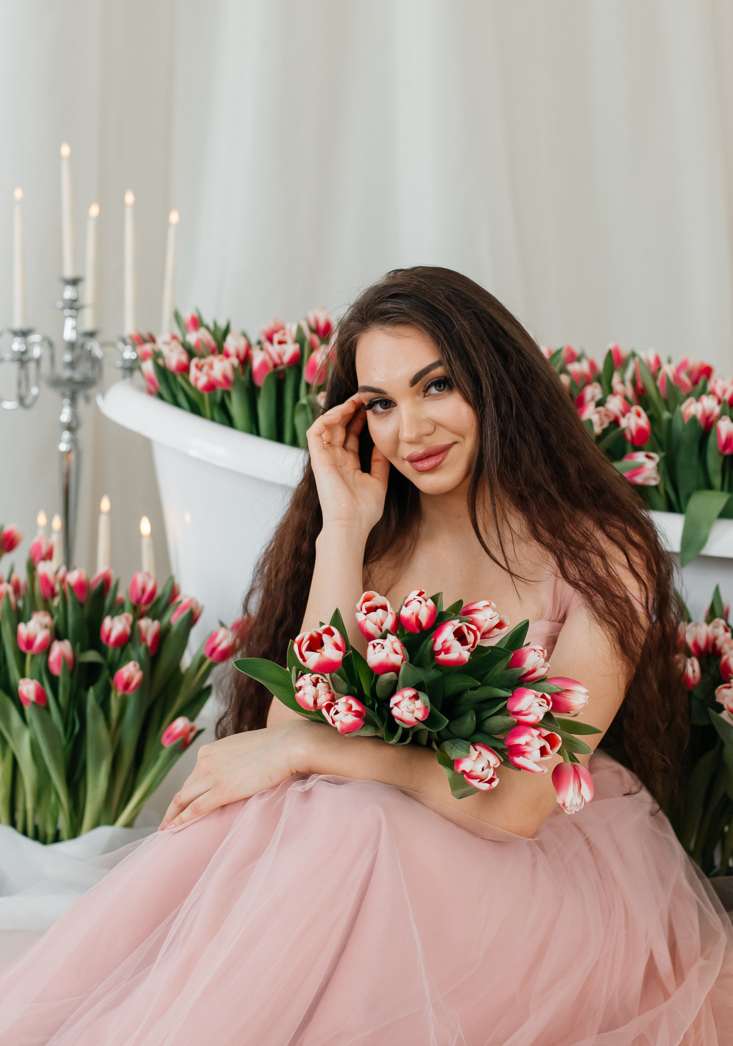 Ванна с тюльпанами. Свадебный и семейный фотограф в Нижнем Новгороде Екатерина Наймарк