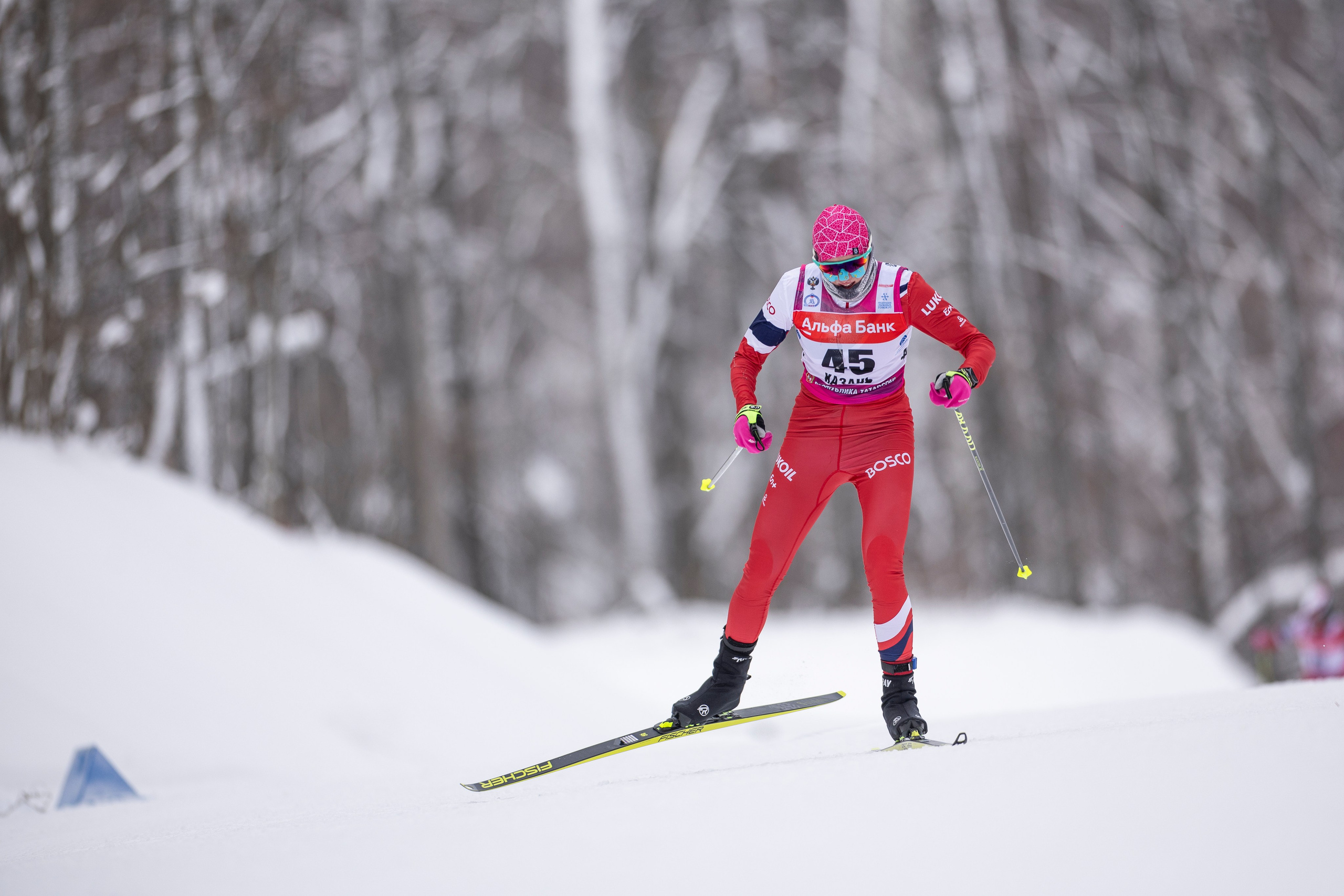 Кубок Росси по лыжным гонкам 2024. Женщины 10 км. Спортивный репортажный фотограф Казань Нафис Сиразетдинов