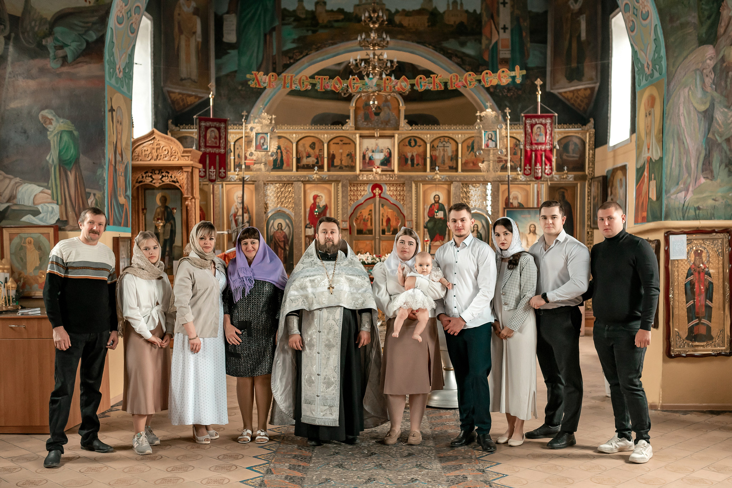 Красивая съемочка Крещение Александры. Семейный и детский фотограф Наталья Горда