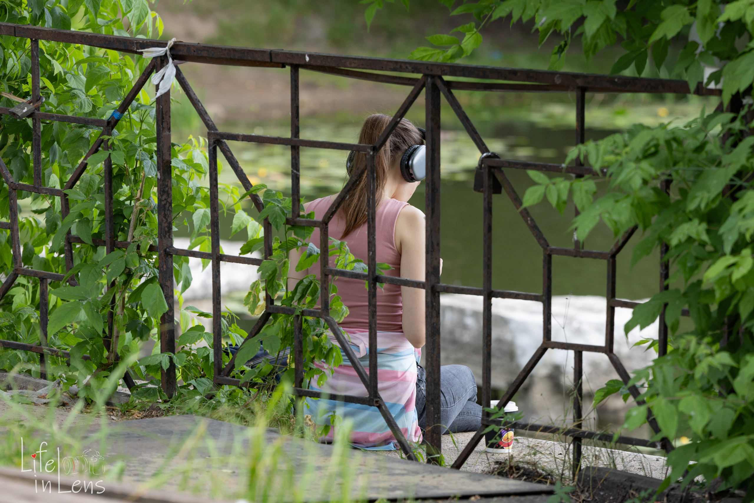 Парк Кузьминки. Фотограф, получающий удовольствие от своей работы