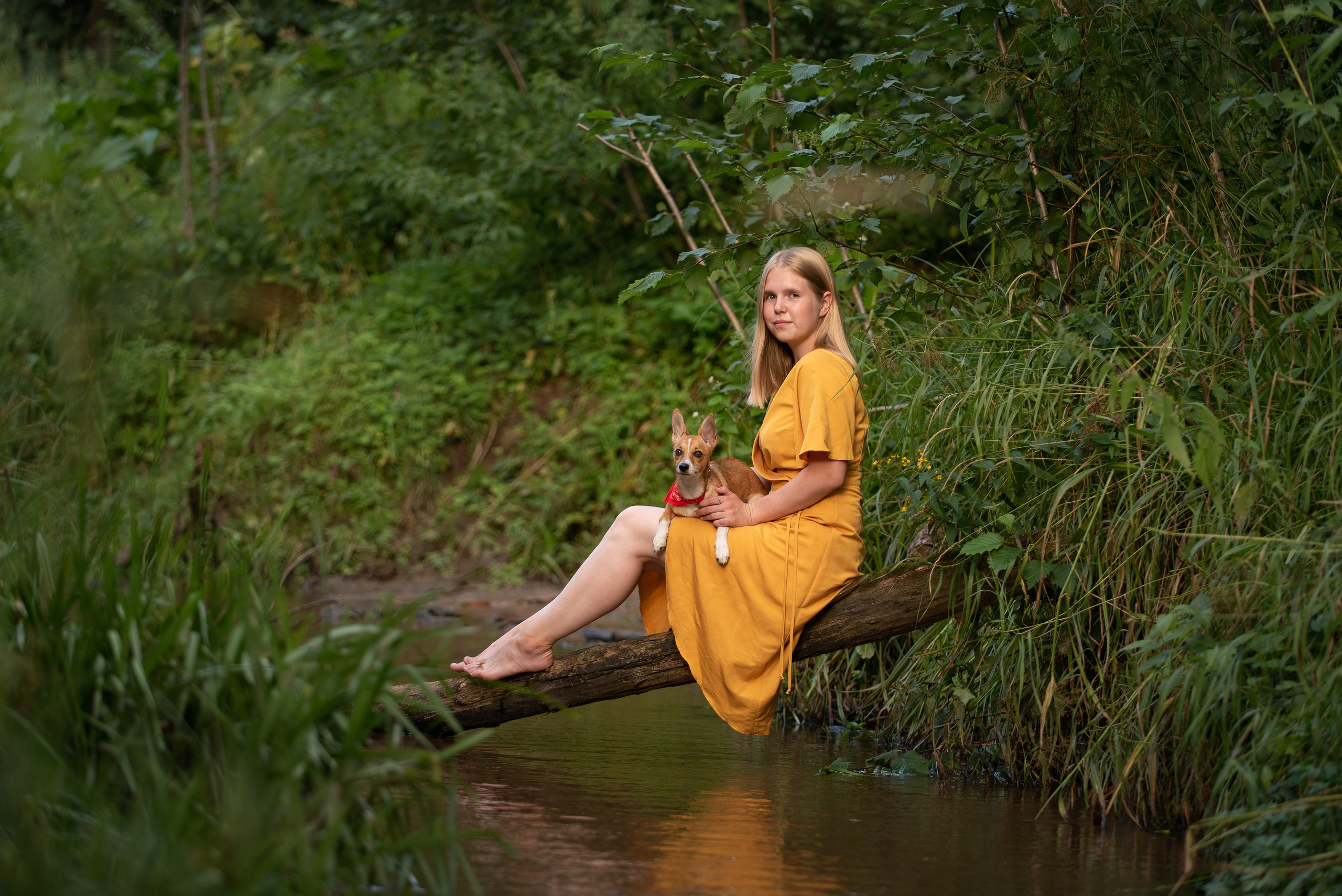 Настя. У ручья. Фотограф анималист в Казани Алина Сулейманова. Фотограф животных
