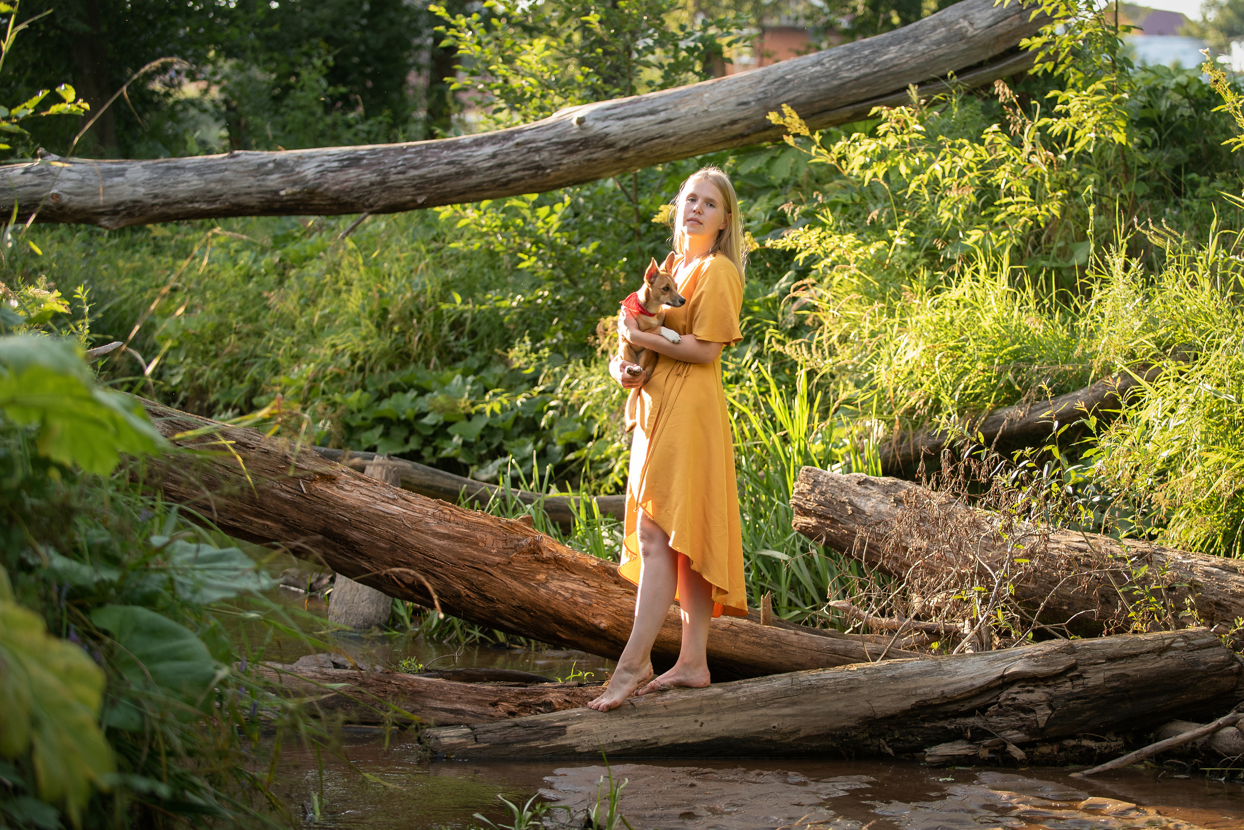 Настя. У ручья. Фотограф анималист в Казани Алина Сулейманова. Фотограф животных