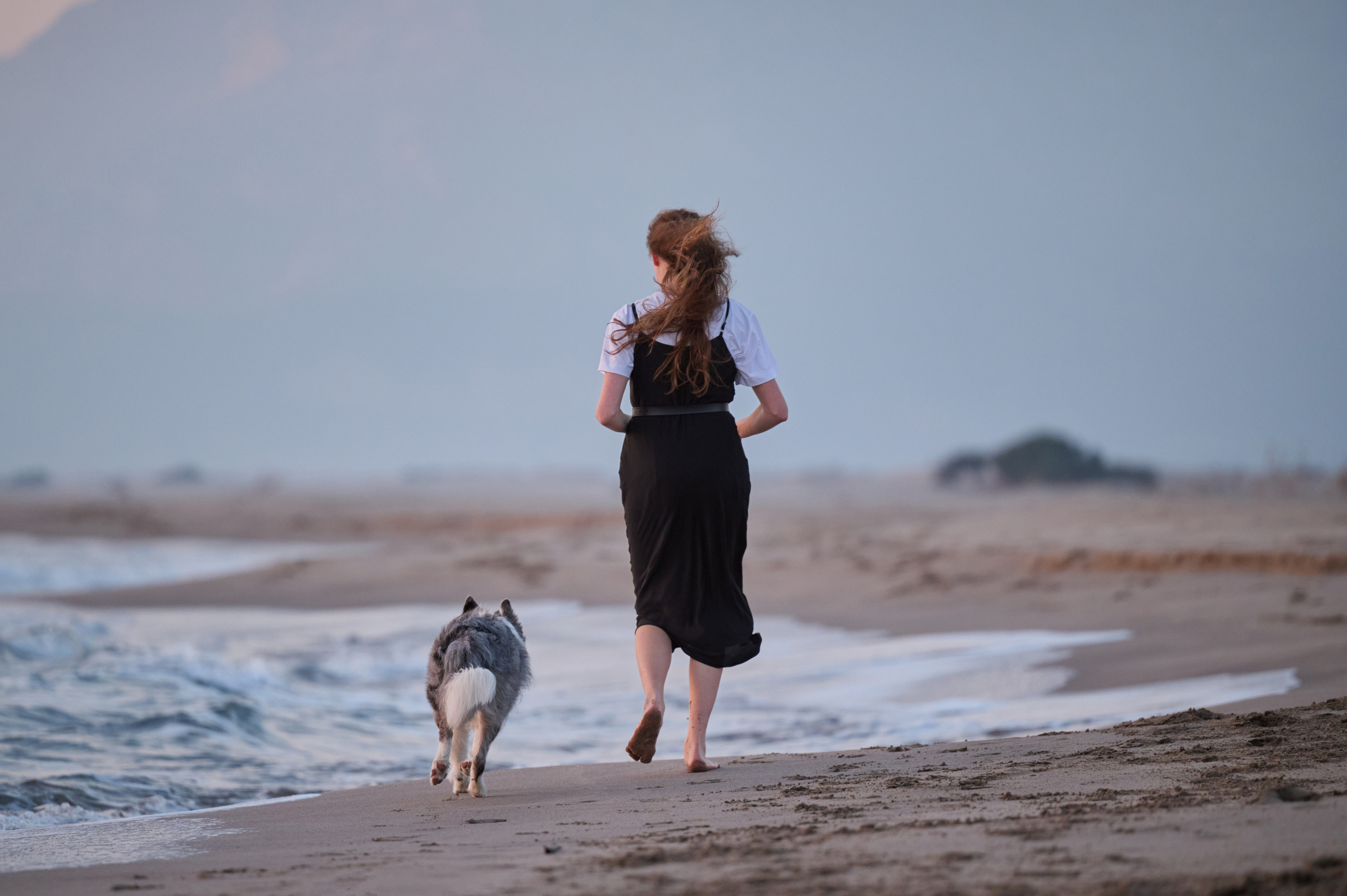 Мария и Декс, на берегу моря. Фотограф анималист в Казани Алина Сулейманова. Фотограф животных