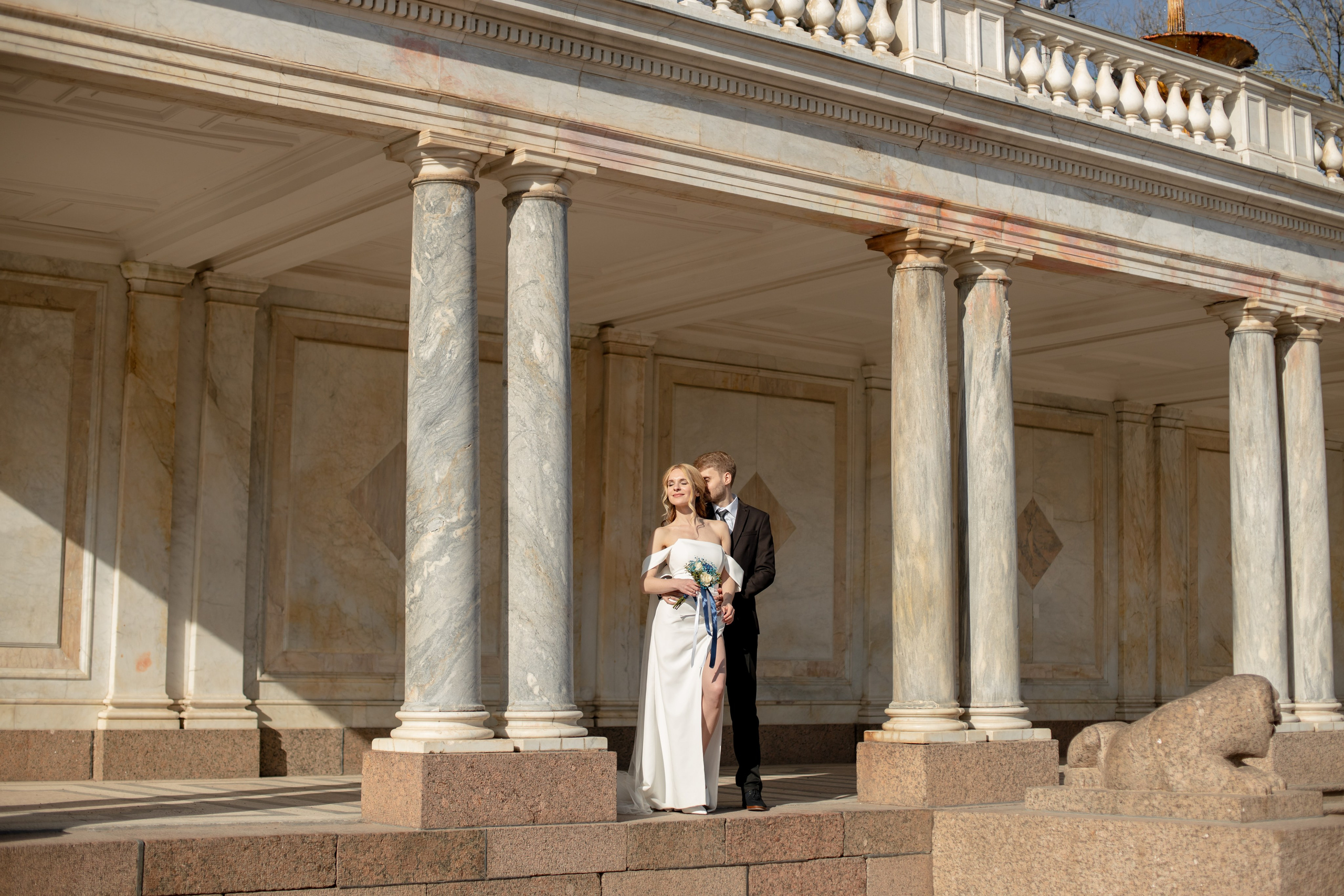 Петергоф / ЗАГС + прогулка. Свадебный и семейный фотограф в Москве Диана Левченко