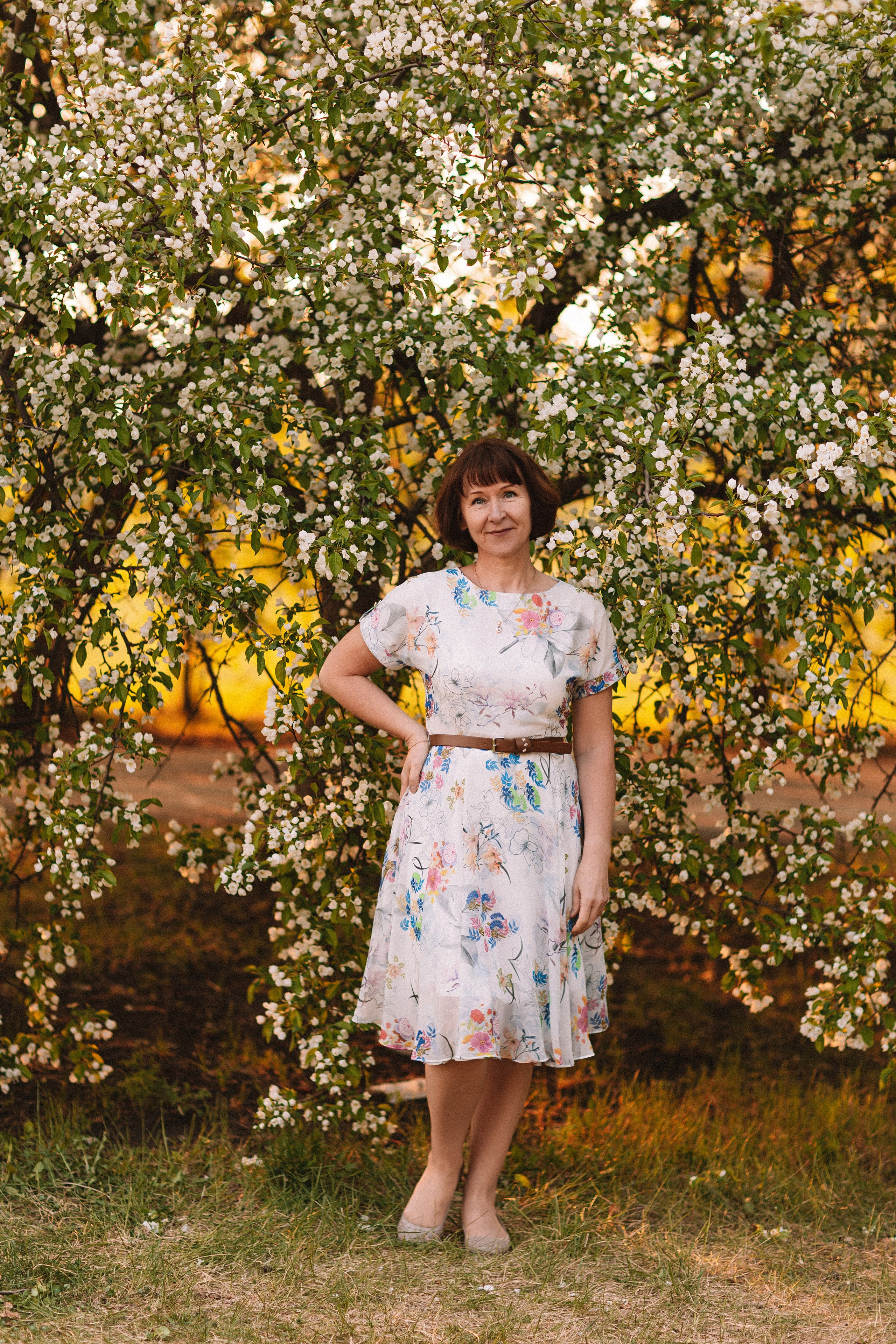 Яблони. Семейный фотограф Тюмень, фотограф на роды Салмина Мария