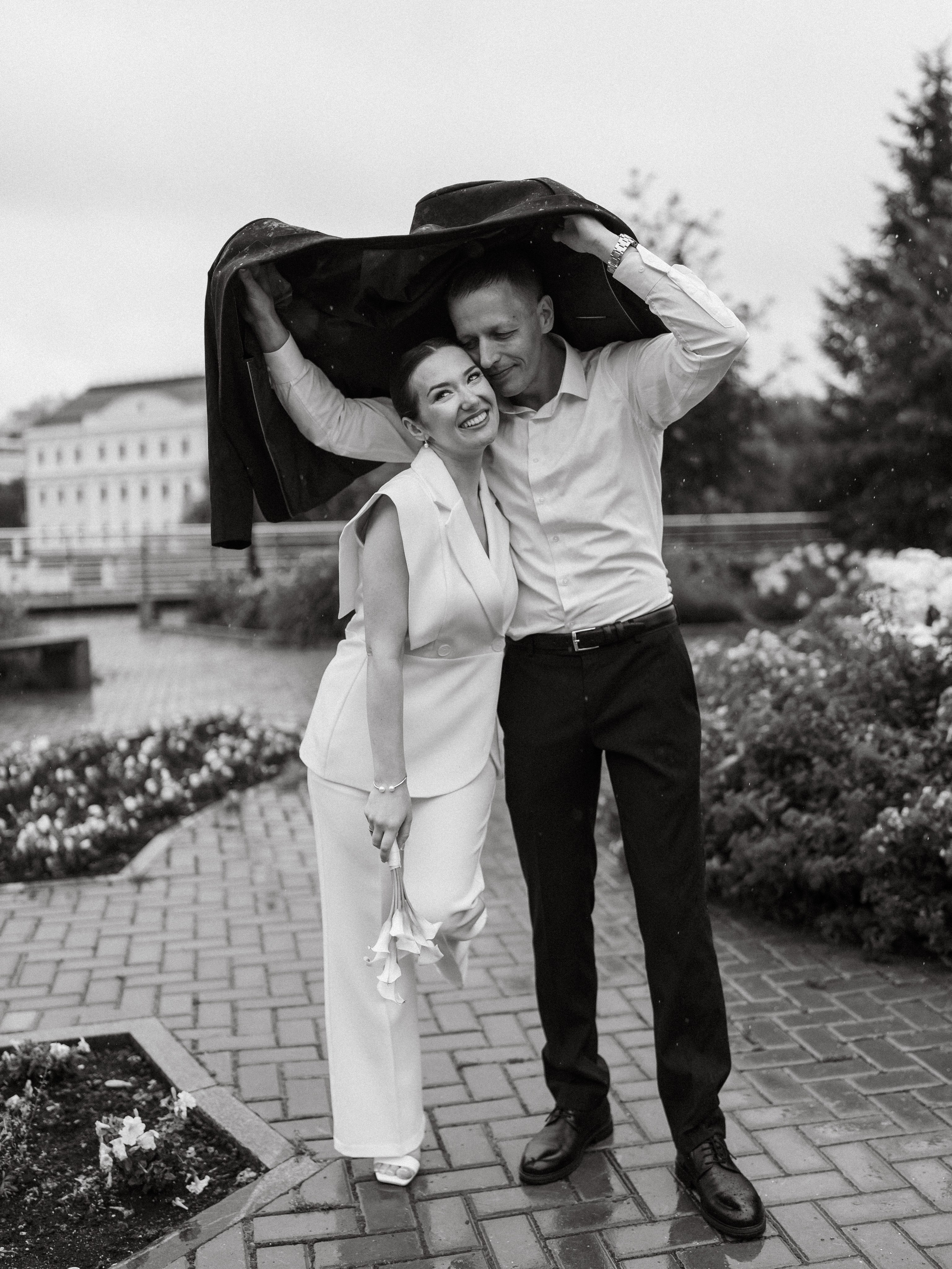 съемка под дождем