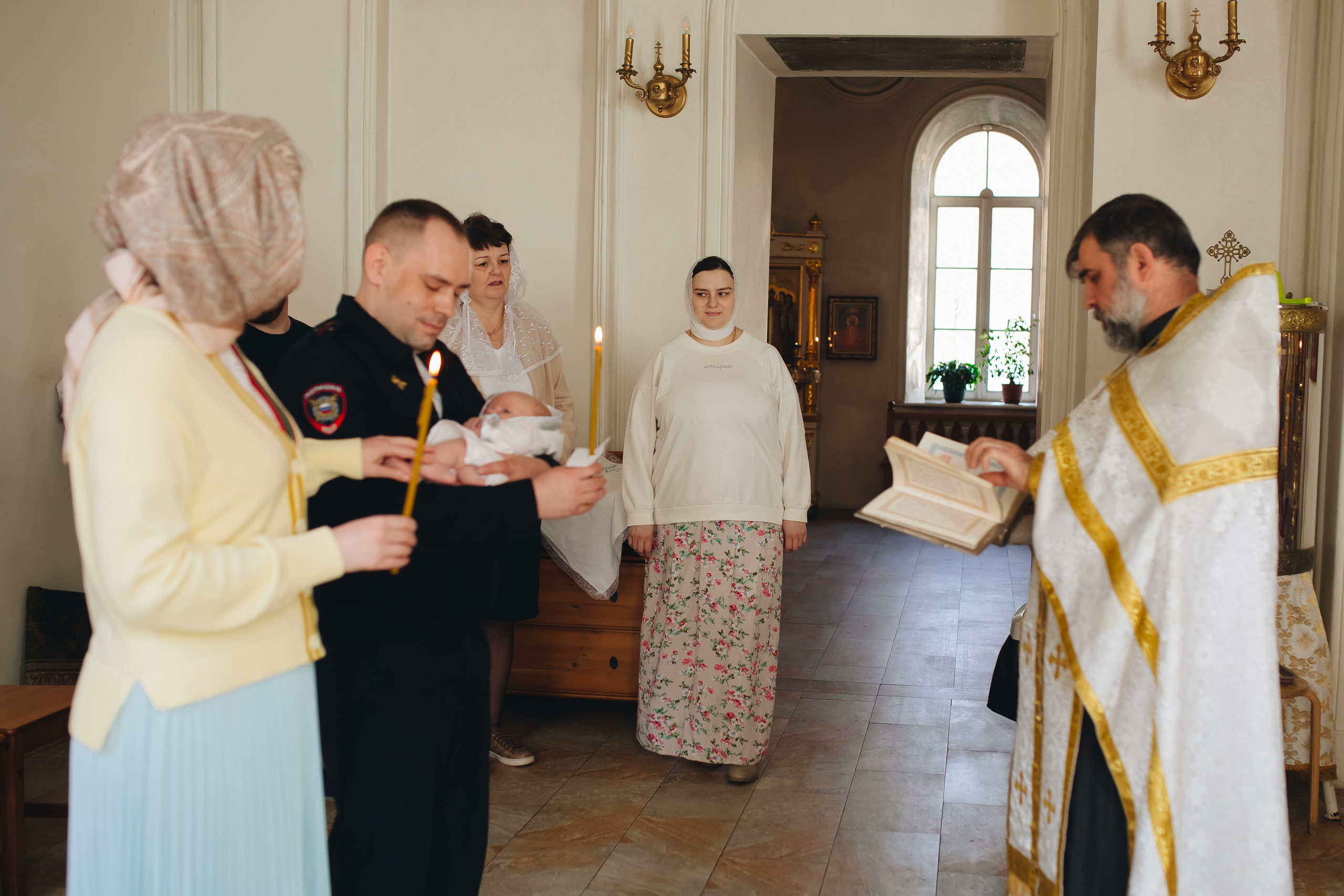 Крещение в светлом Храме. Семейный и детский фотограф в Москве Дорогова Екатерина
