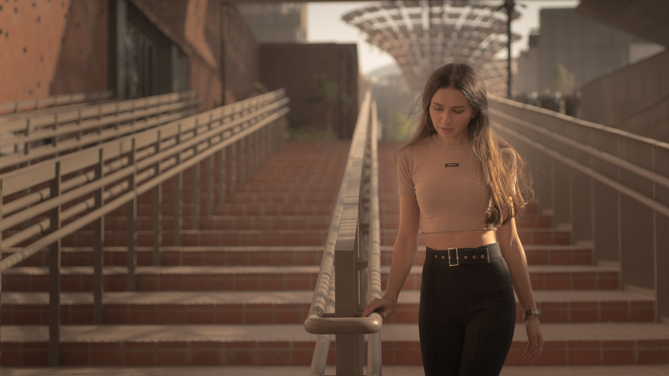 High-fashion editorial with stunning cityscape