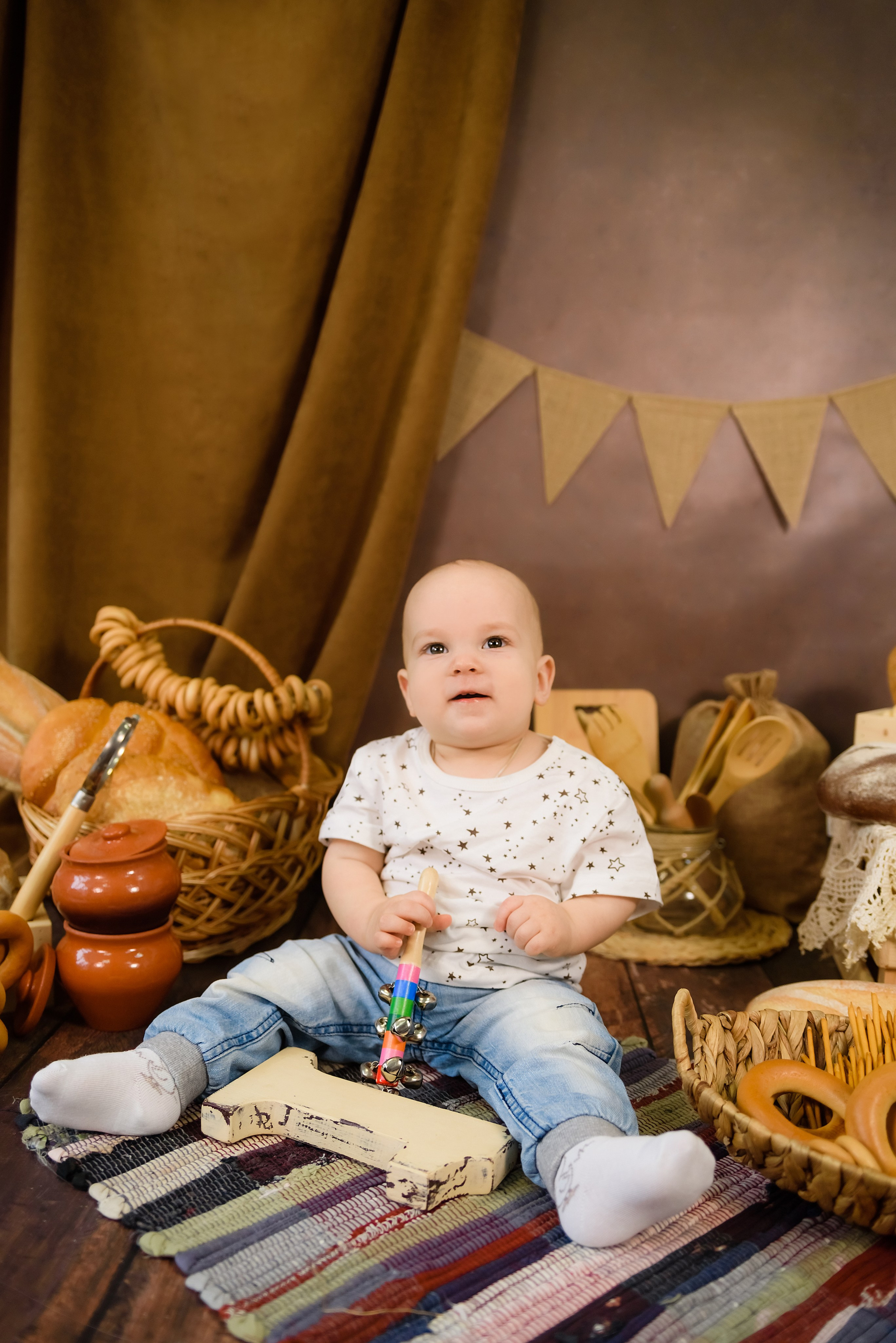 «Маленький пекарь» Саша 1 годик. Детский Фотограф |Фотограф на годик в Брянске Ирина Романова