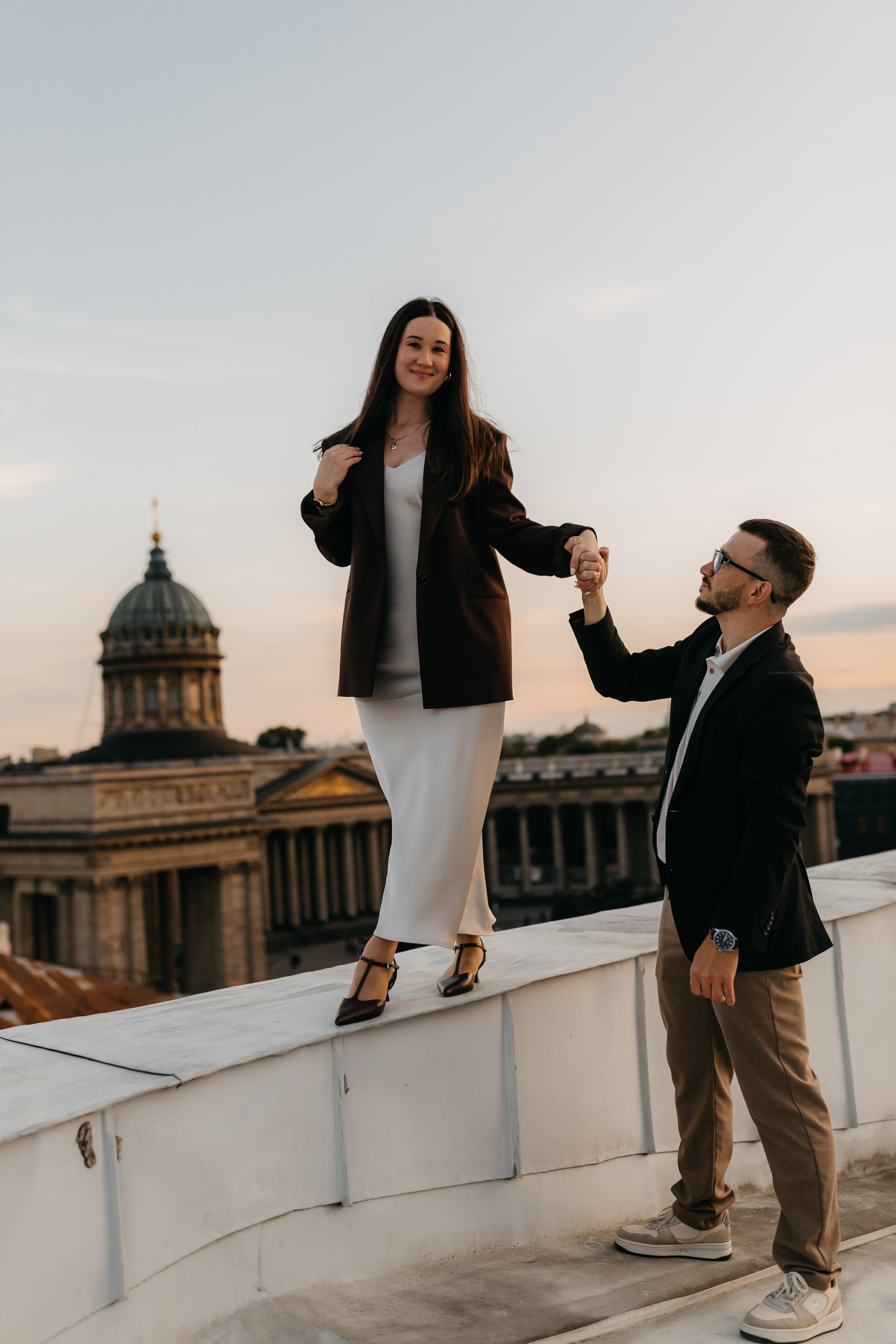 LoveStory на крышах Питера. Фотограф Санкт-Петербург Князева Елизавета