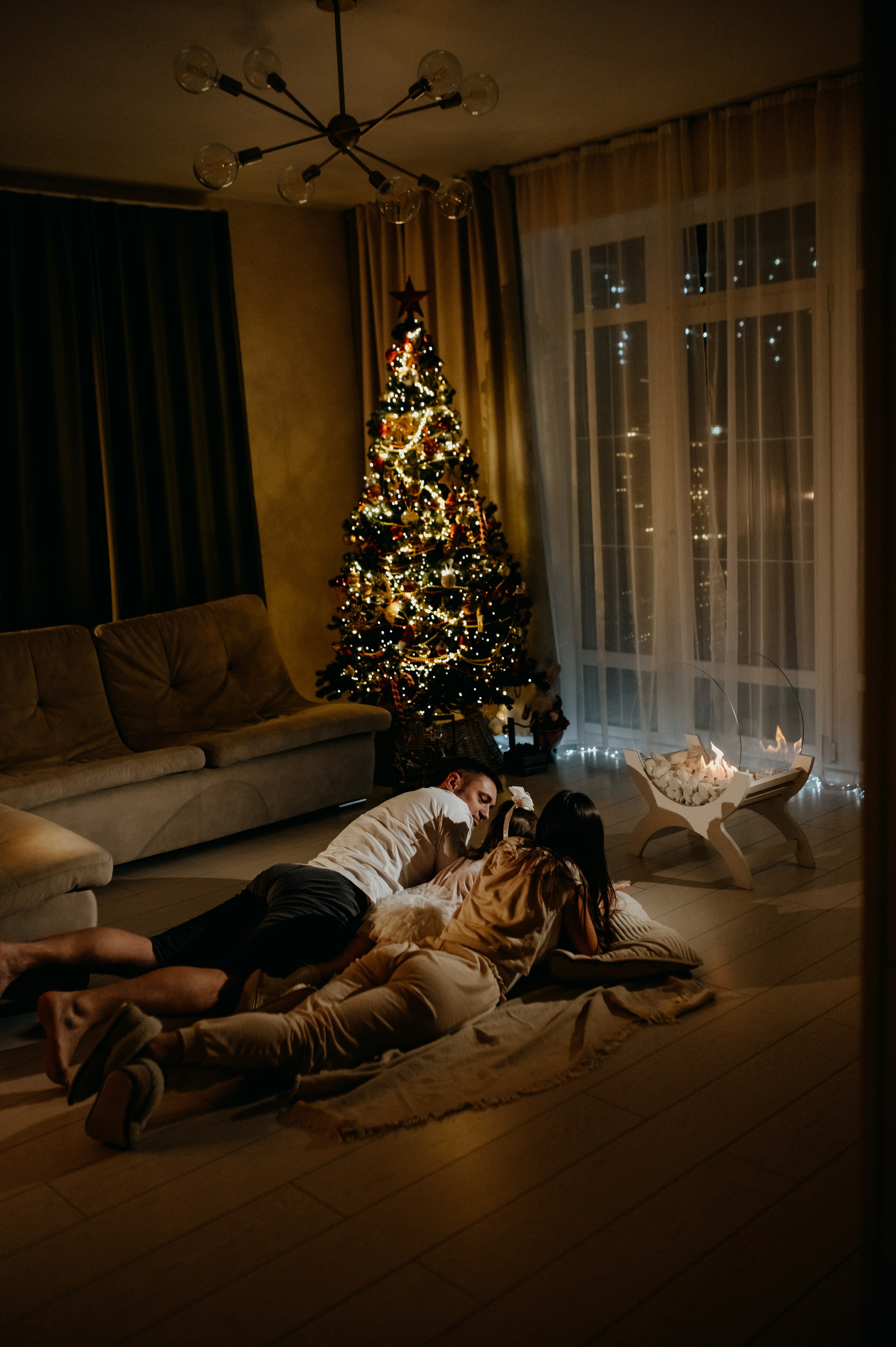 Новый год у камина. Семейный и детский фотограф в Туле