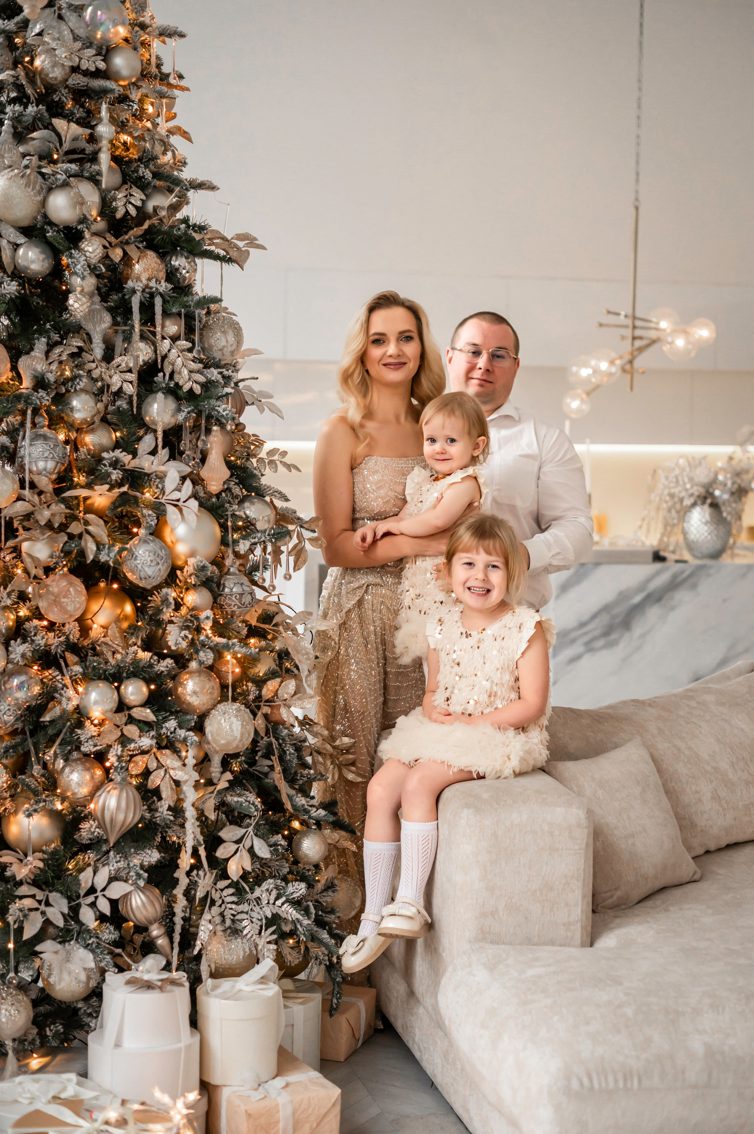 Семья Екатерины в студии Мимика