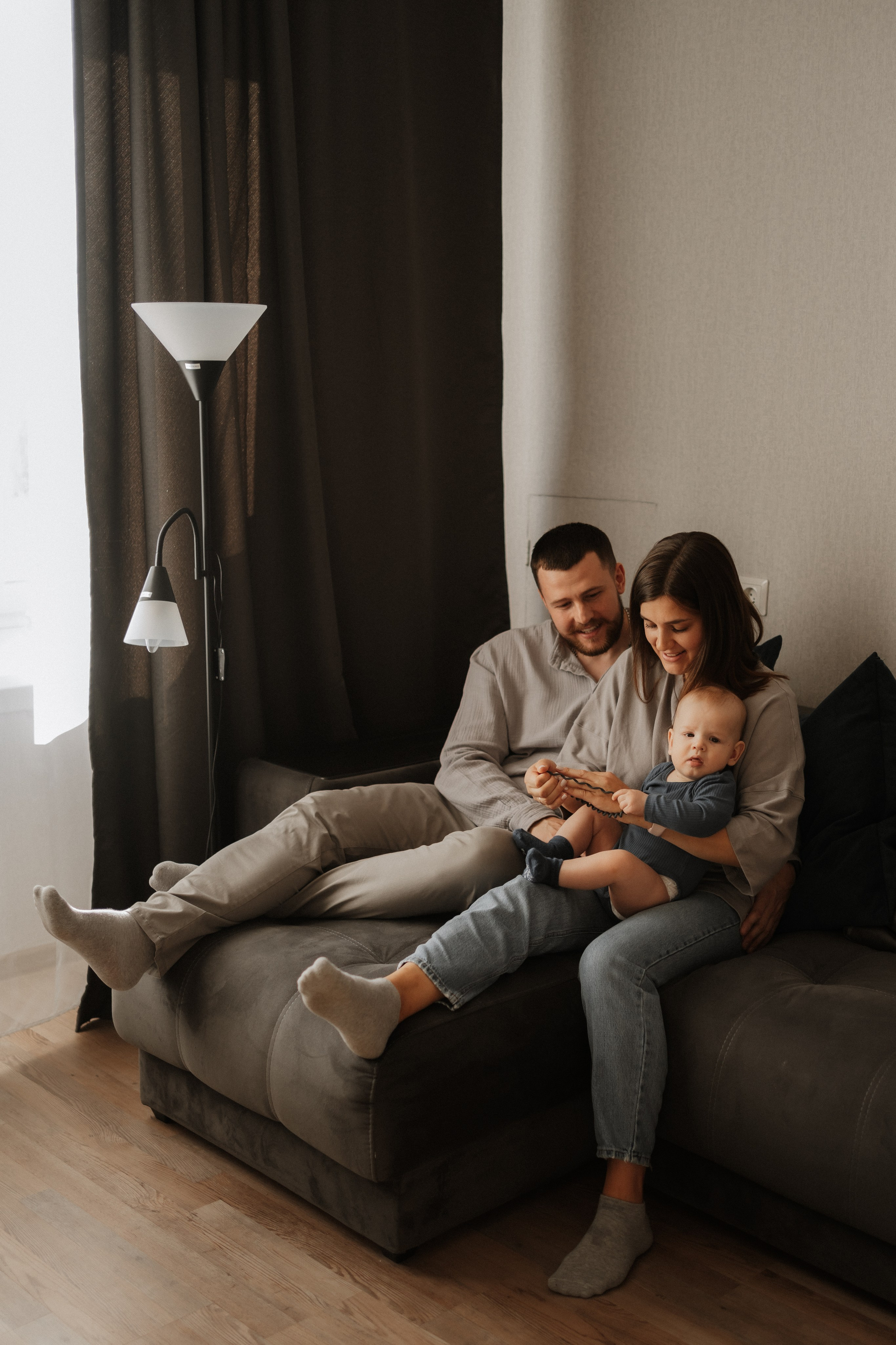 Семейная домашняя фотосъемка в Архангельске. Портретный и свадебный фотограф в Архангельске Елизавета Стрекаловская