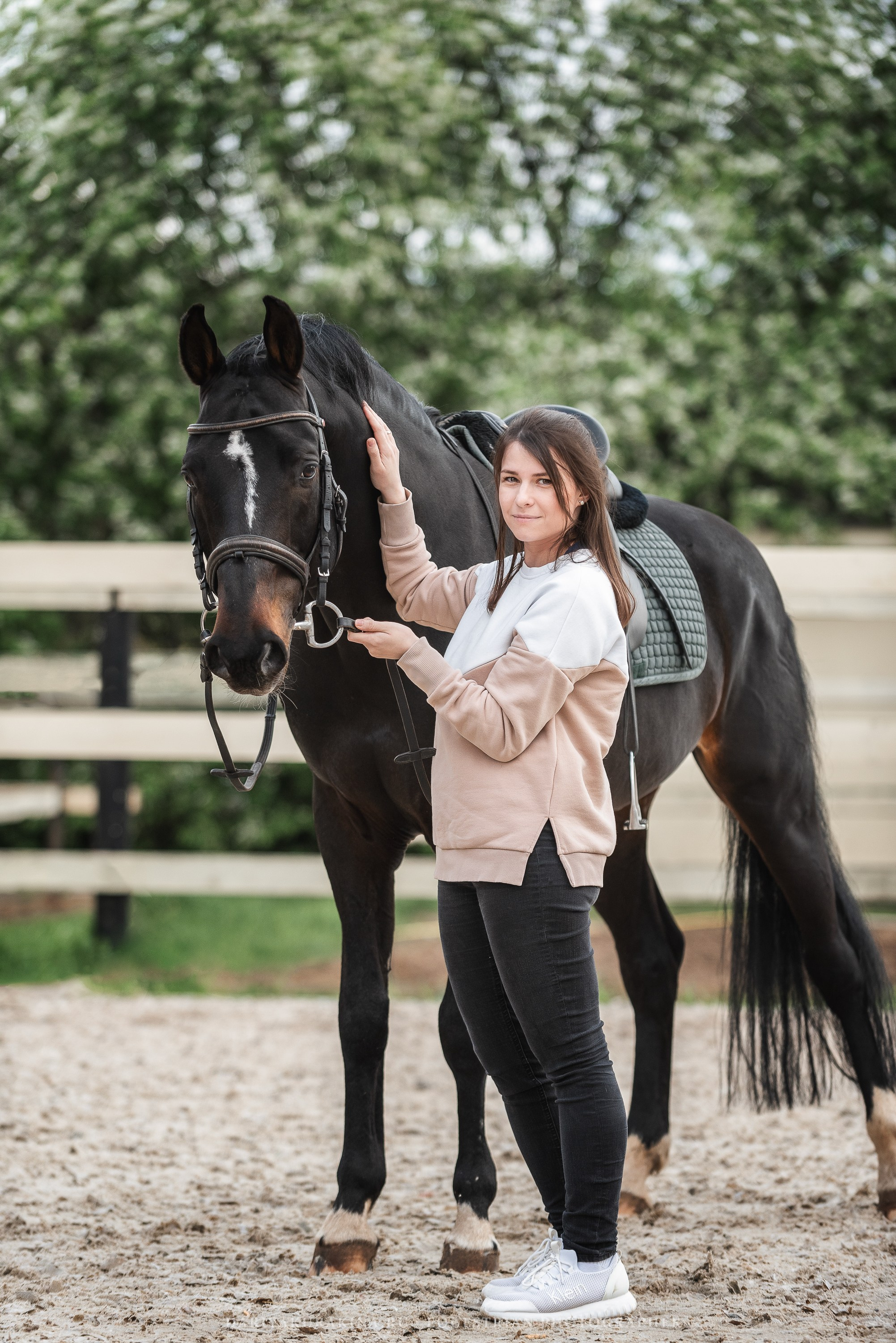 Ира, Боря и Ника с Кливом, HORSIO. Конный фотограф Куракина Дарья • Фотосессии с лошадьми