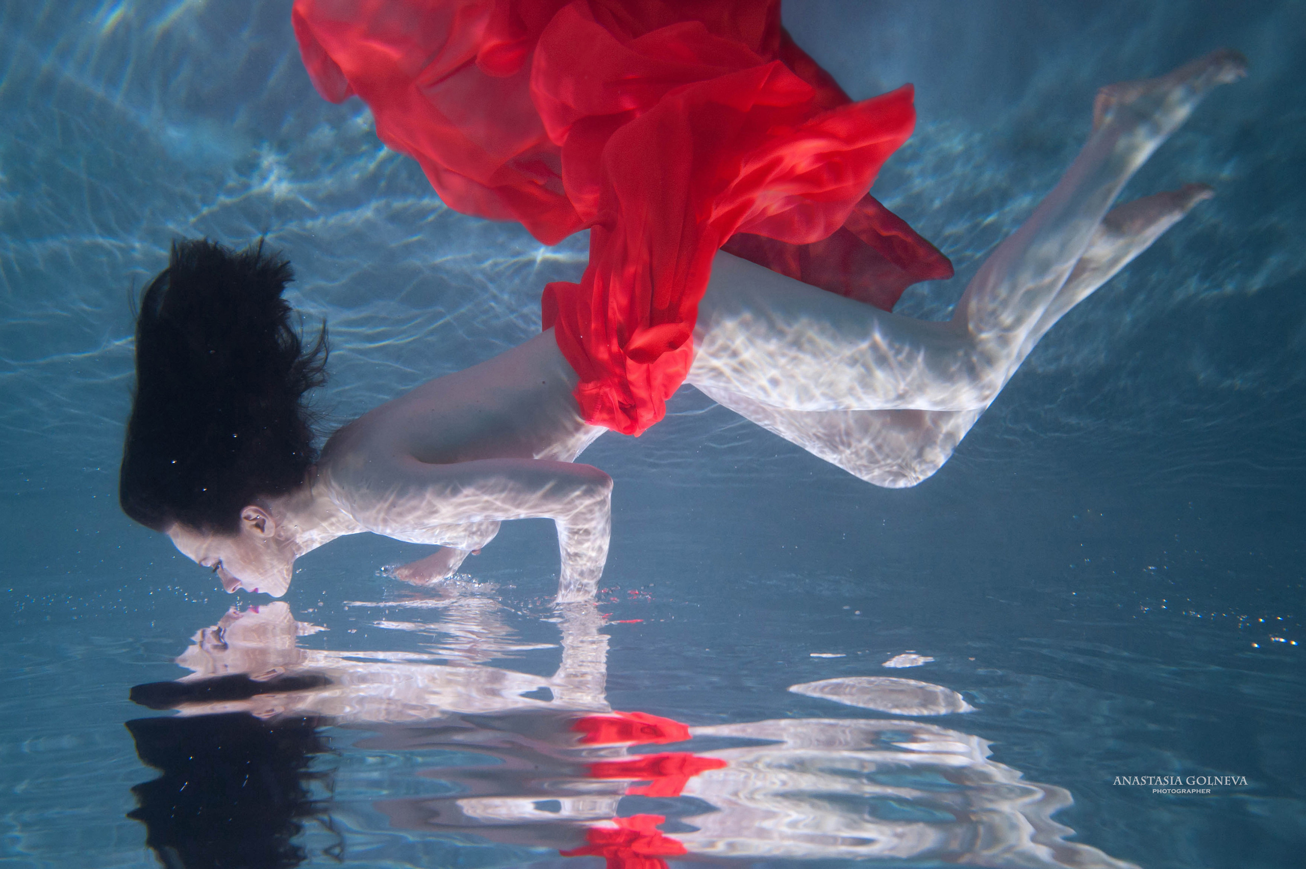 Фотосессия под водой. Фотограф в Москве Лаврова Анастасия